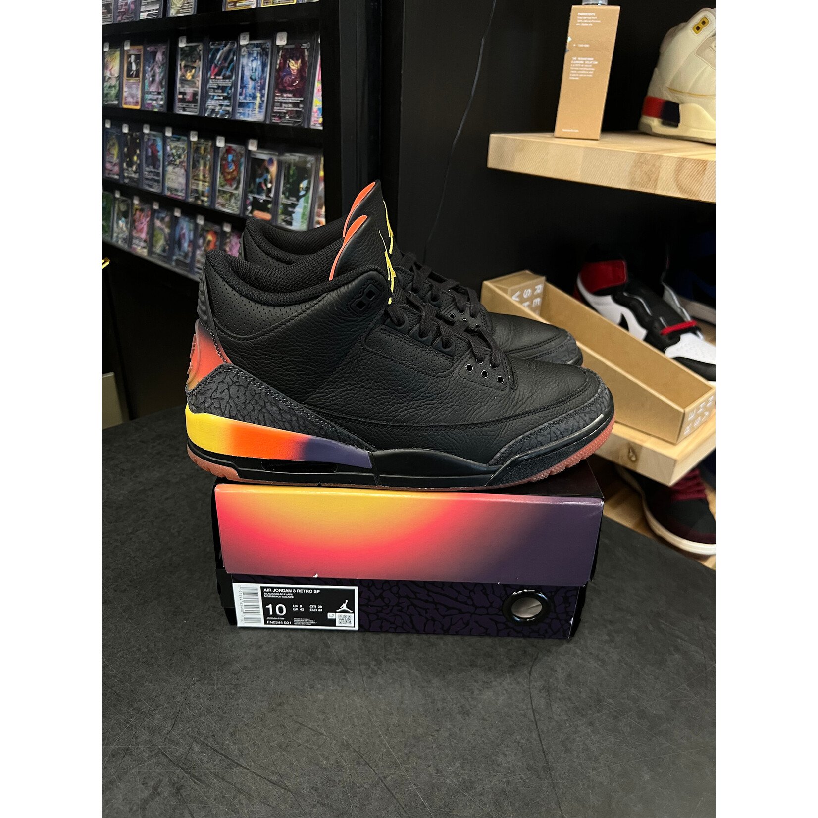 Jordan Jordan 3 Retro J Balvin Rio Size 10, PREOWNED