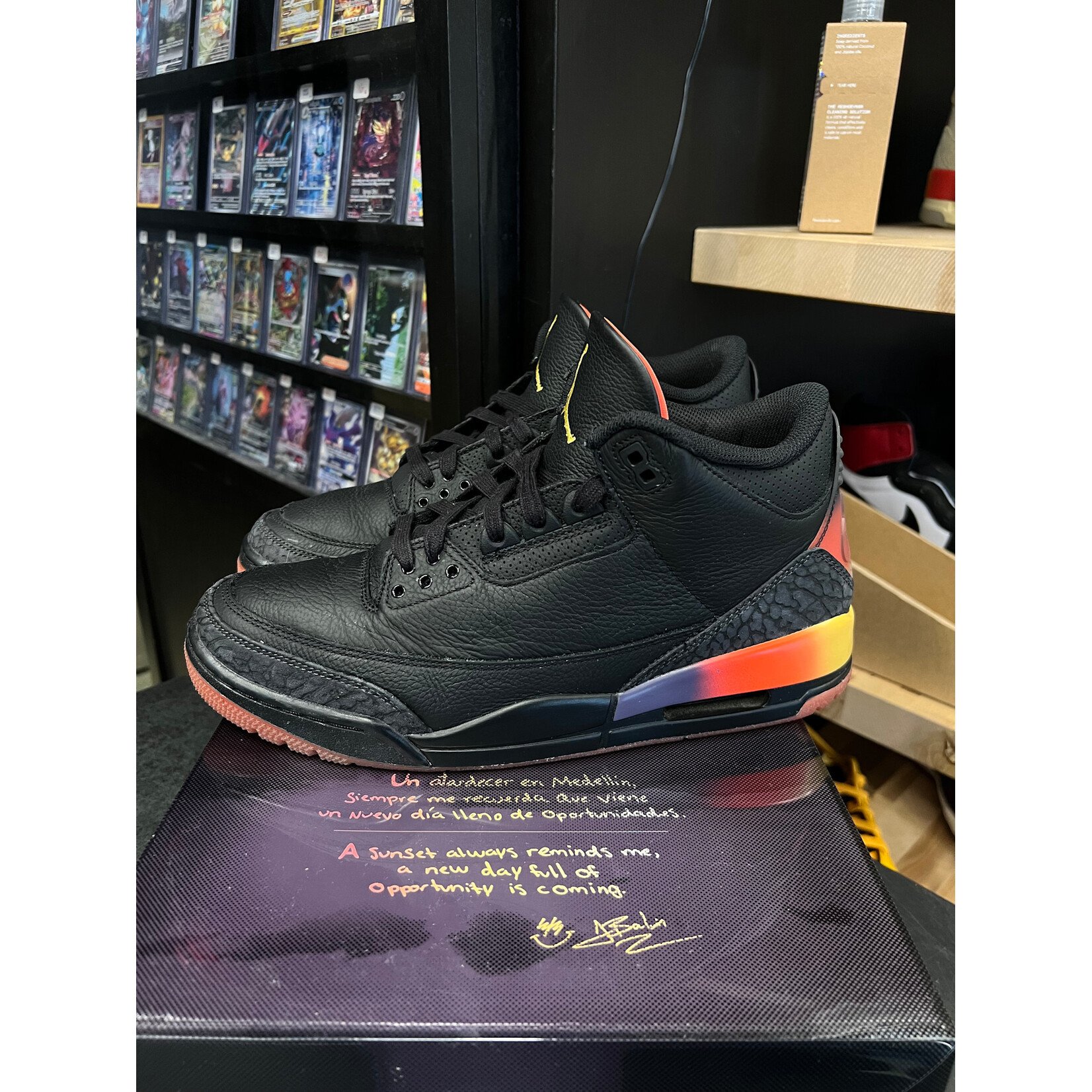 Jordan Jordan 3 Retro J Balvin Rio Size 10, PREOWNED