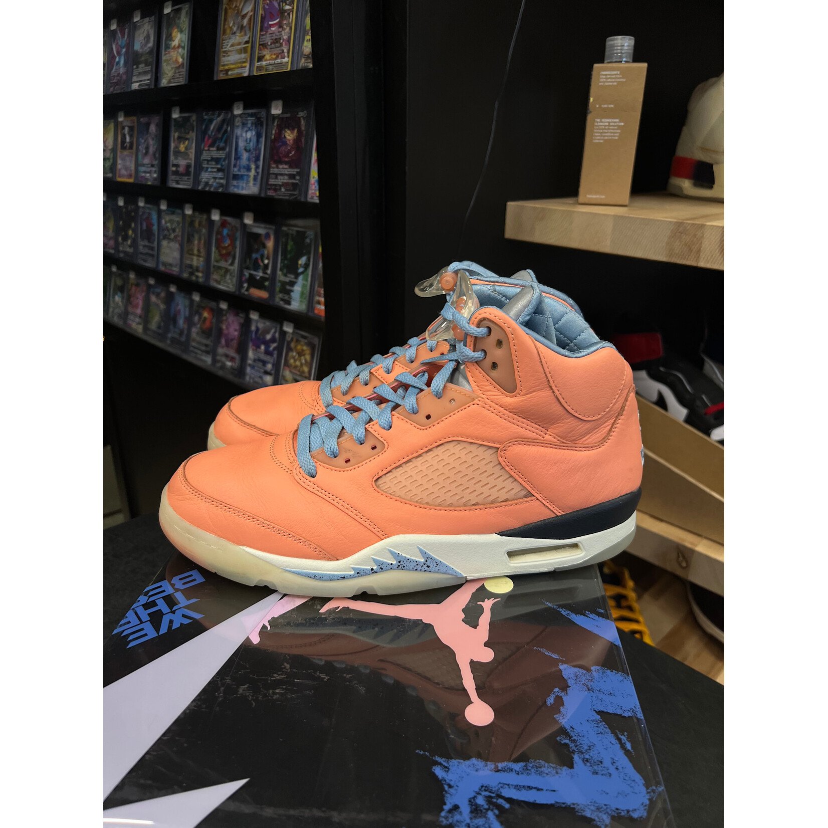 Jordan Jordan 5 Retro DJ Khaled We The Best Crimson Bliss Size 9, PREOWNED