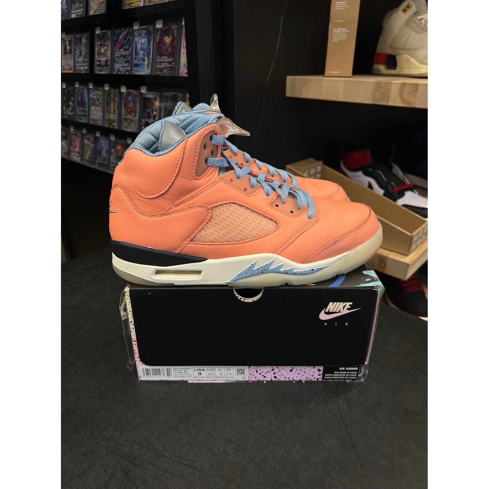 Jordan Jordan 5 Retro DJ Khaled We The Best Crimson Bliss Size 9, PREOWNED