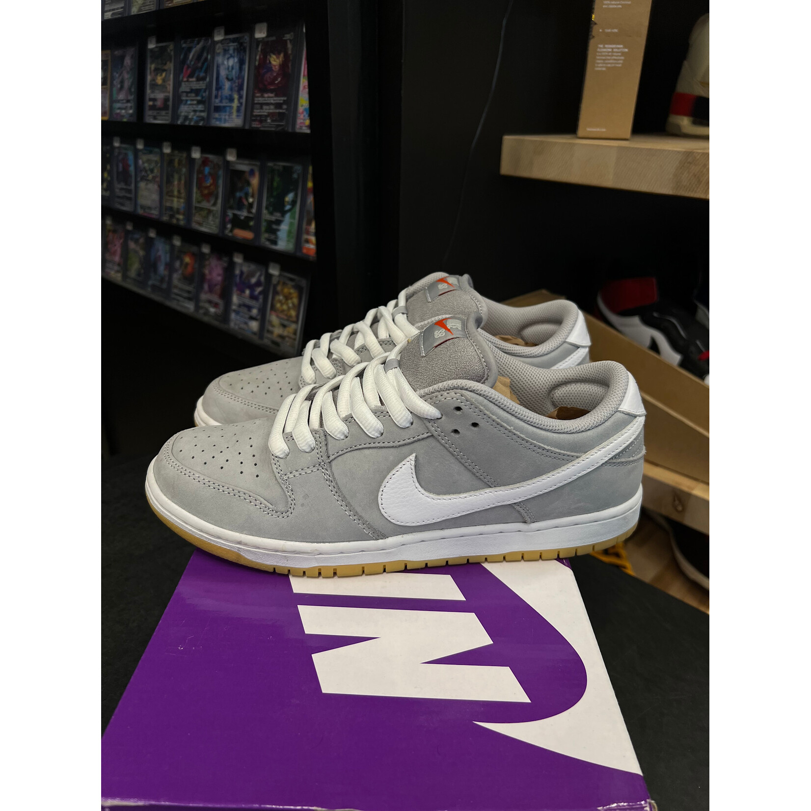 Nike Nike SB Dunk Low Pro ISO Orange Label Wolf Grey Gum Size 8.5, PREOWNED