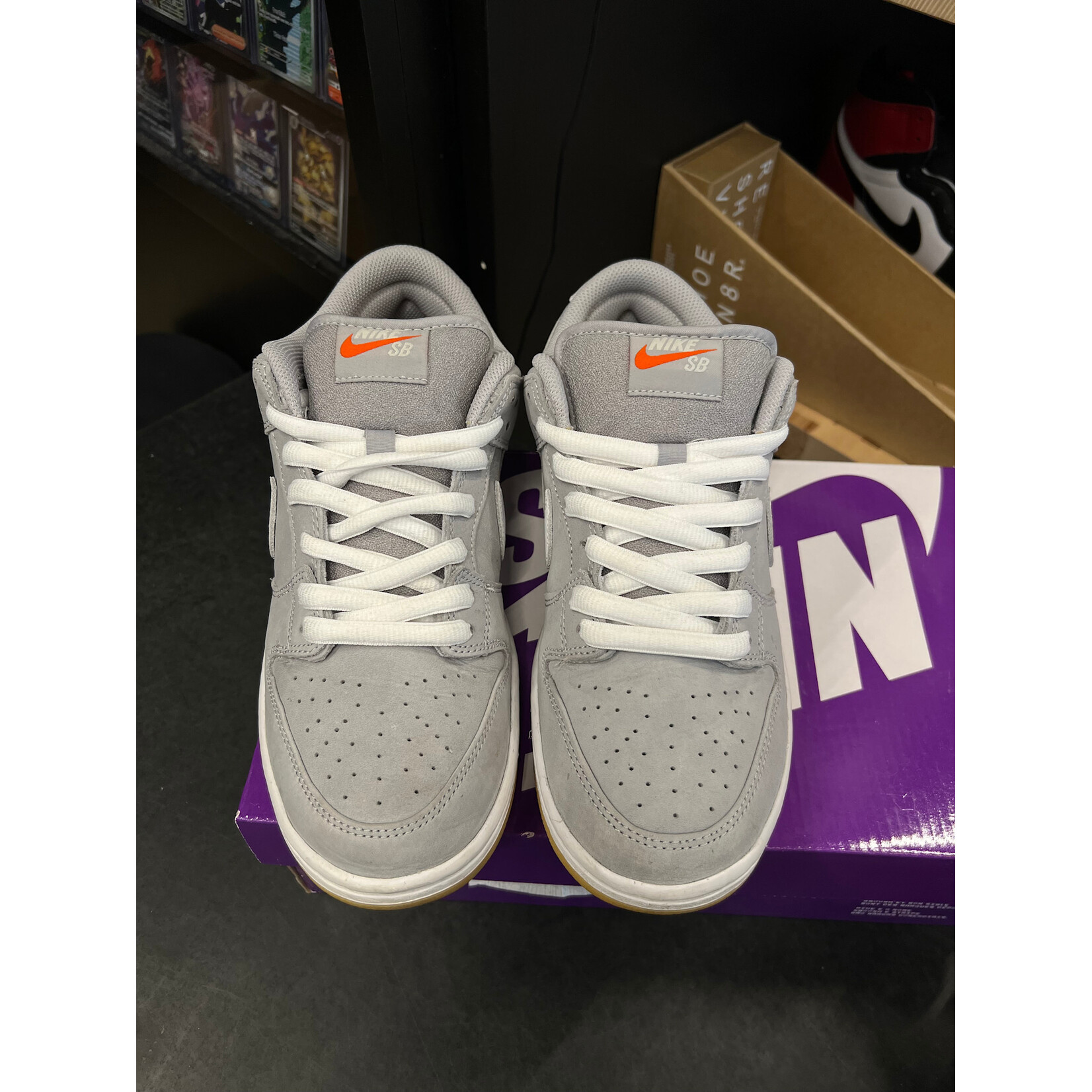 Nike Nike SB Dunk Low Pro ISO Orange Label Wolf Grey Gum Size 8.5, PREOWNED