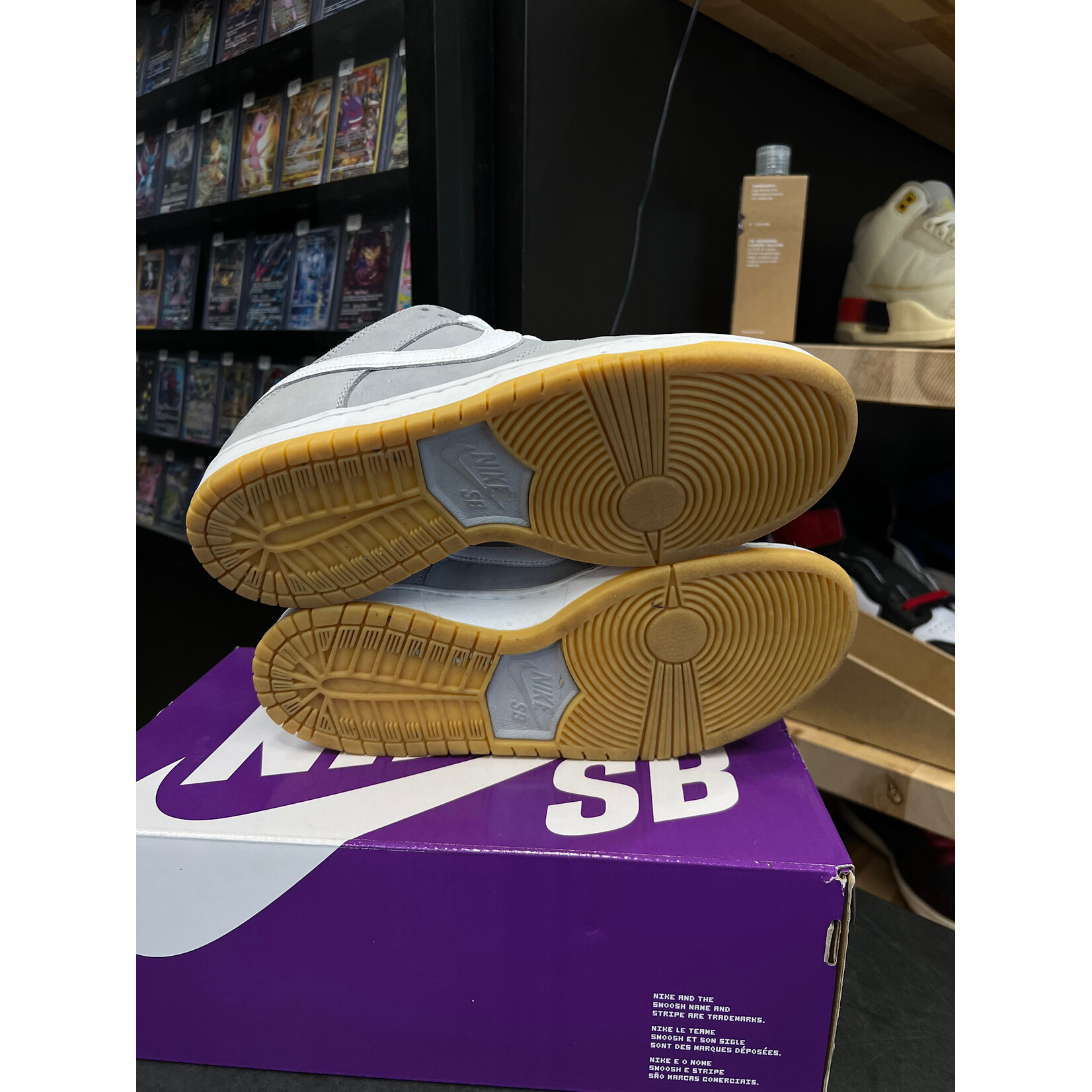 Nike Nike SB Dunk Low Pro ISO Orange Label Wolf Grey Gum Size 8.5, PREOWNED