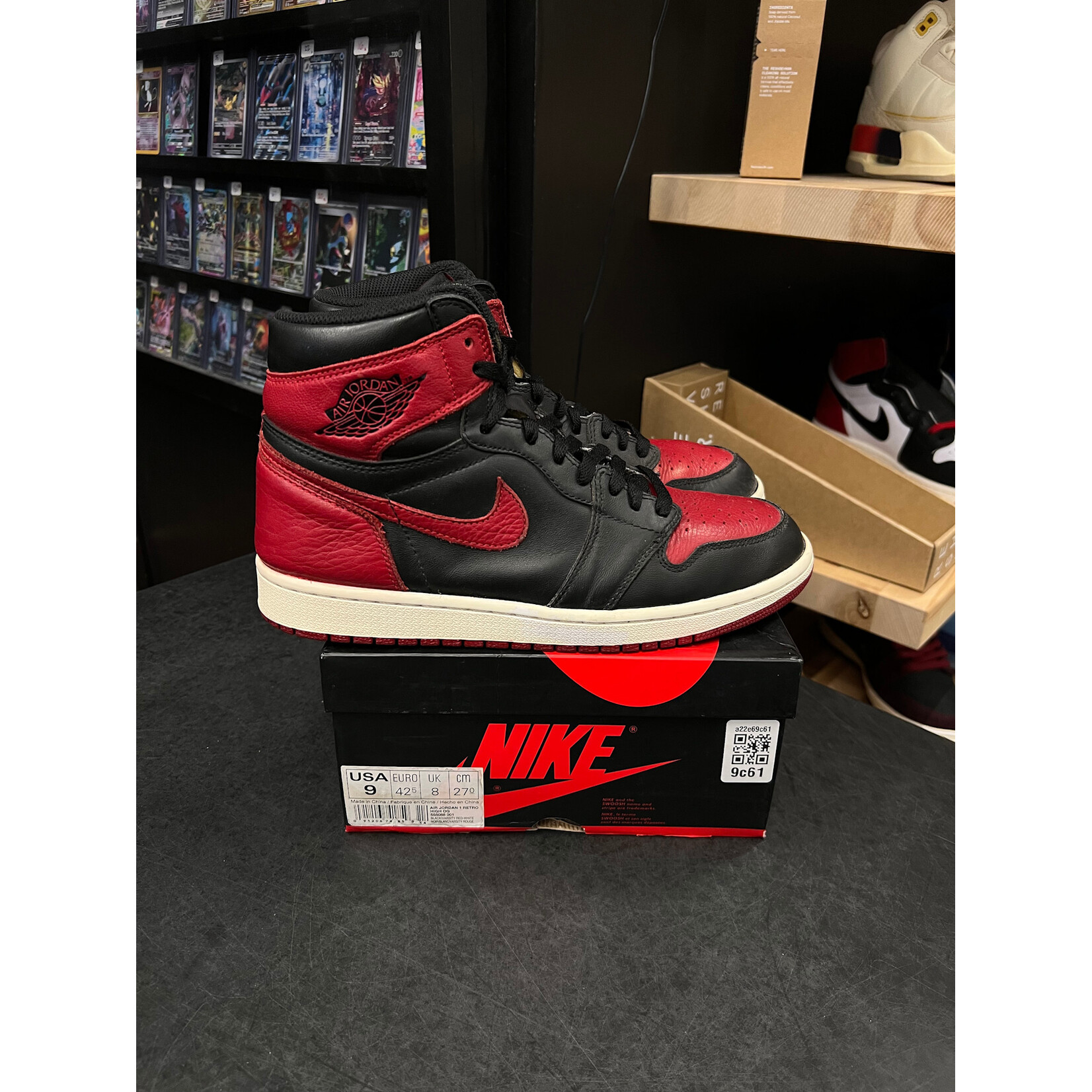 Jordan Jordan 1 Retro High Bred Banned (2016) Size 9, PREOWNED