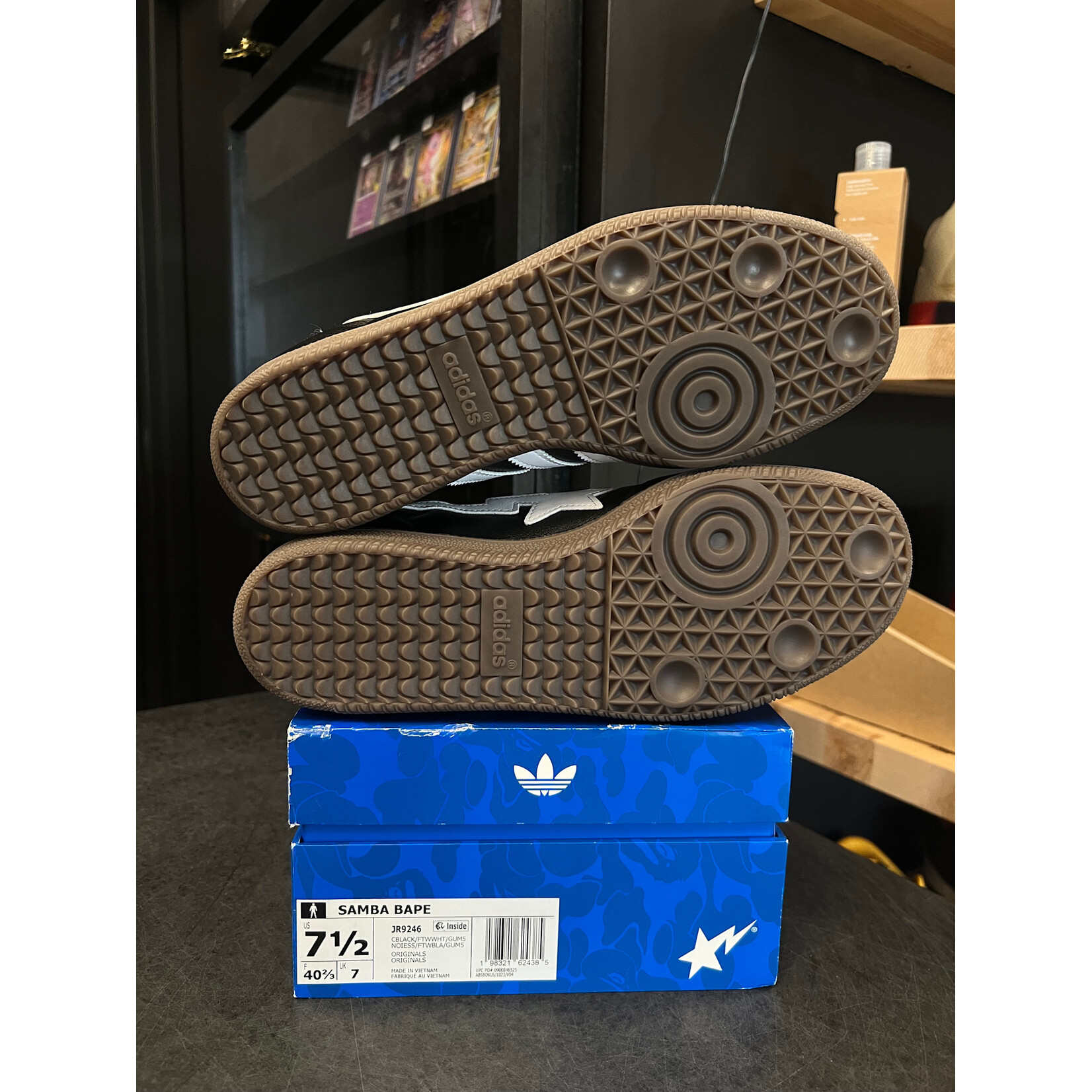 Adidas adidas Samba Bape Black White Gum Size 7.5, PREOWNED
