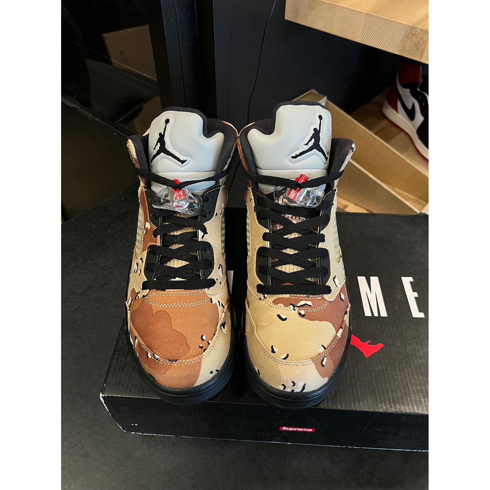 Jordan Jordan 5 Retro Supreme Desert Camo Size 9, PREOWNED