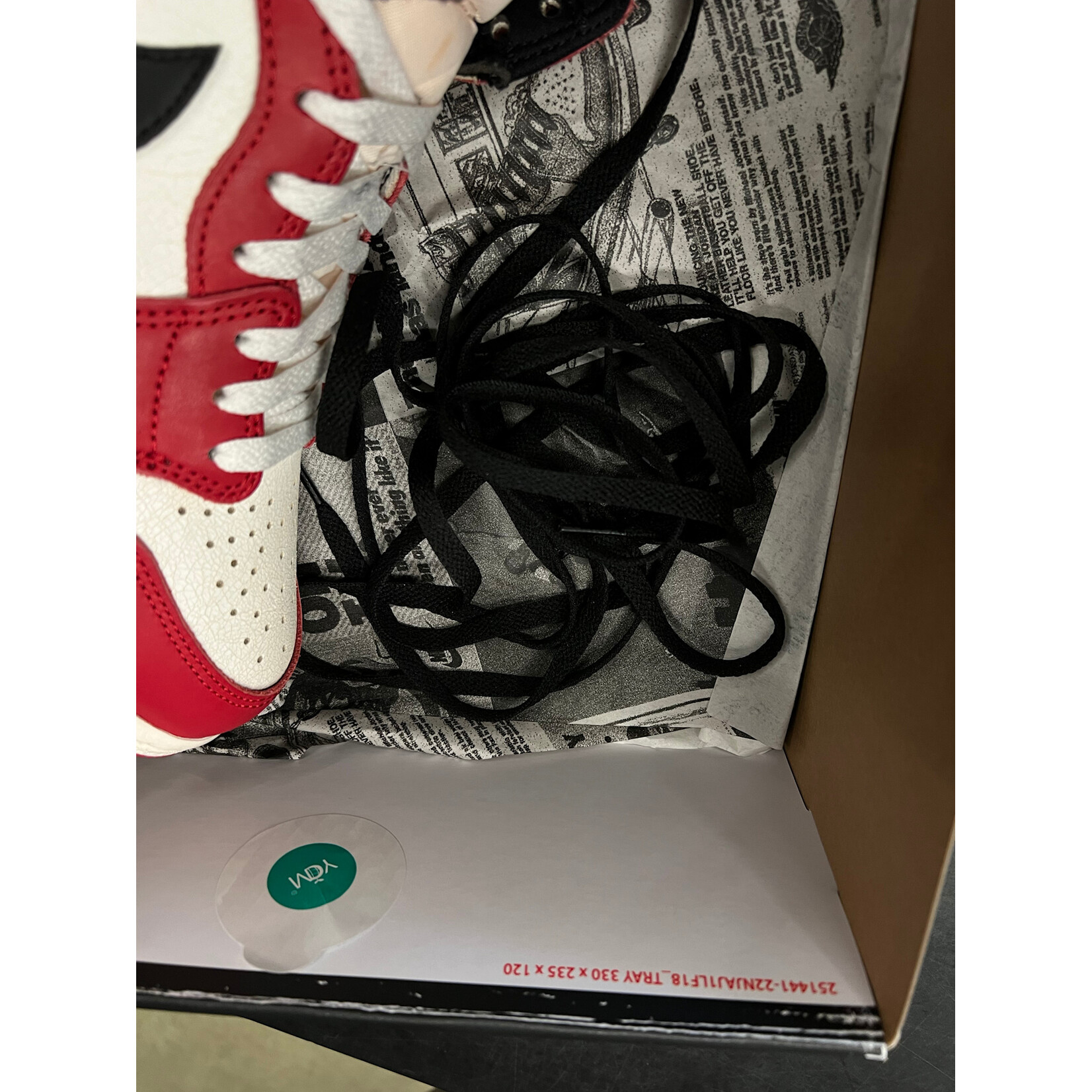 Jordan Jordan 1 Retro High OG Chicago Lost and Found Size 9, PREOWNED