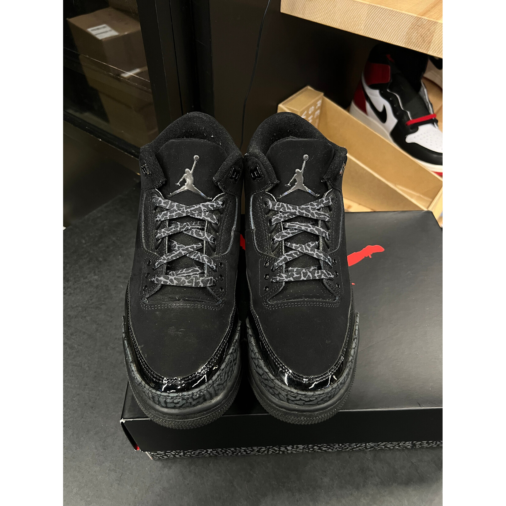 Jordan Jordan 3 Retro Black Cat (2025) Size 9.5, PREOWNED
