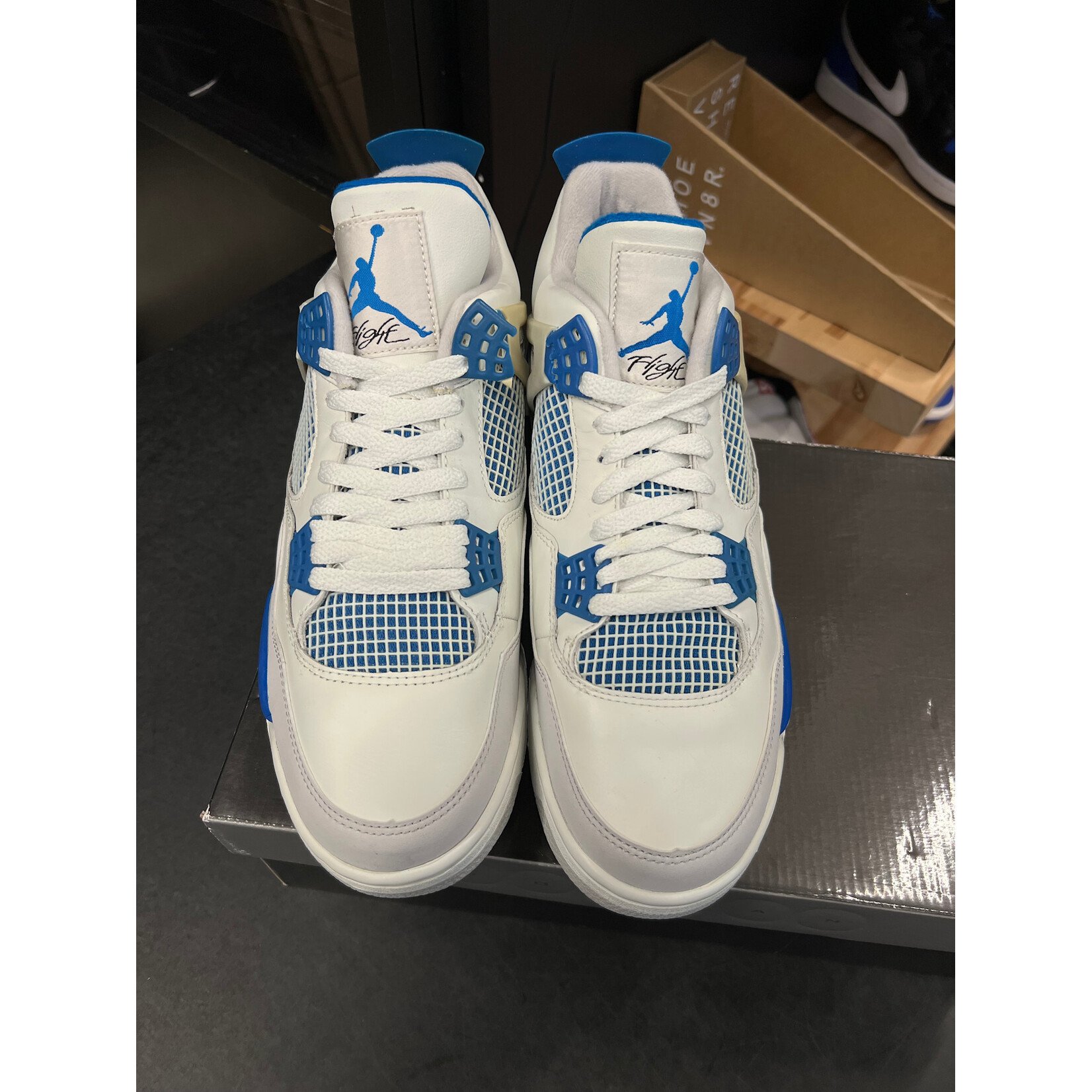 Jordan Jordan 4 Retro Military Blue (2006) Size 10, PREOWNED PADS BROKEN WING