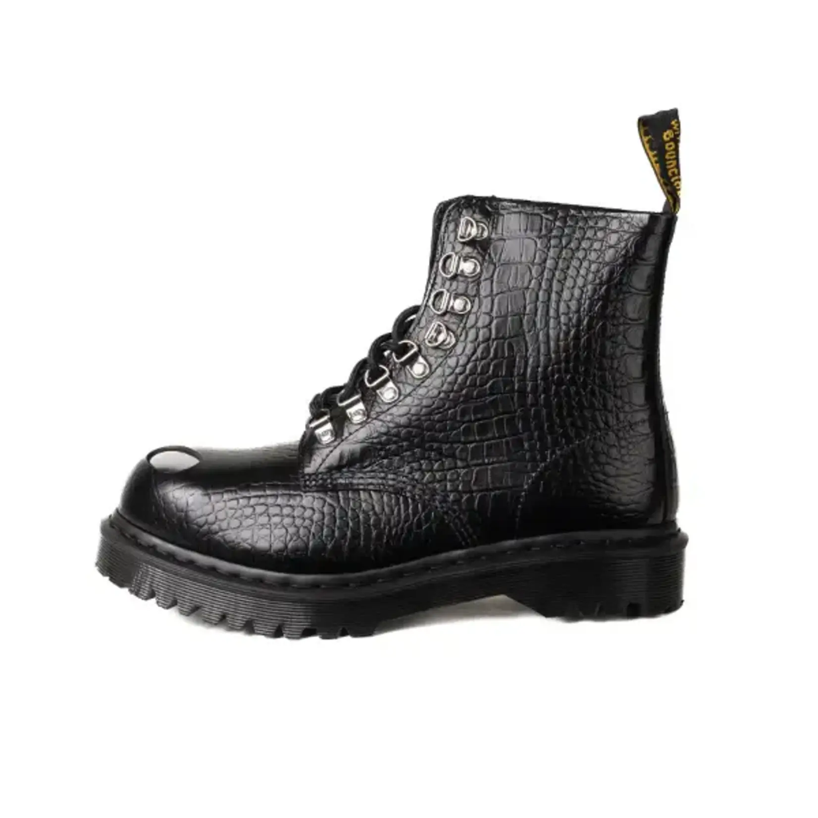 DR.MARTENS DR.MARTENS 1460 PASCAL STEEL TOE - ANALINE CROC EMBOSS Size 10, DS BRAND NEW