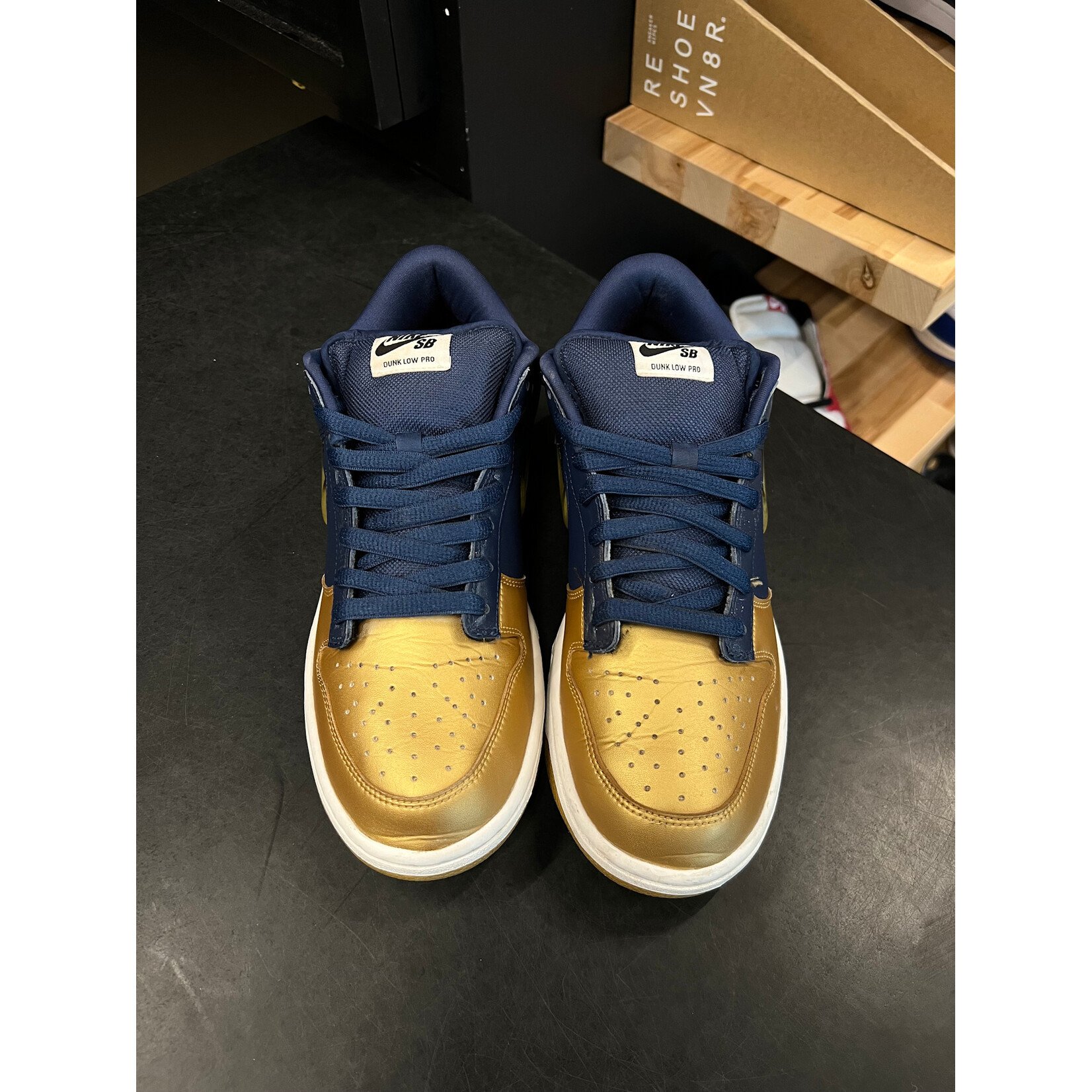 Nike Nike SB Dunk Low Supreme Jewel Swoosh Gold Size 9.5, PREOWNED