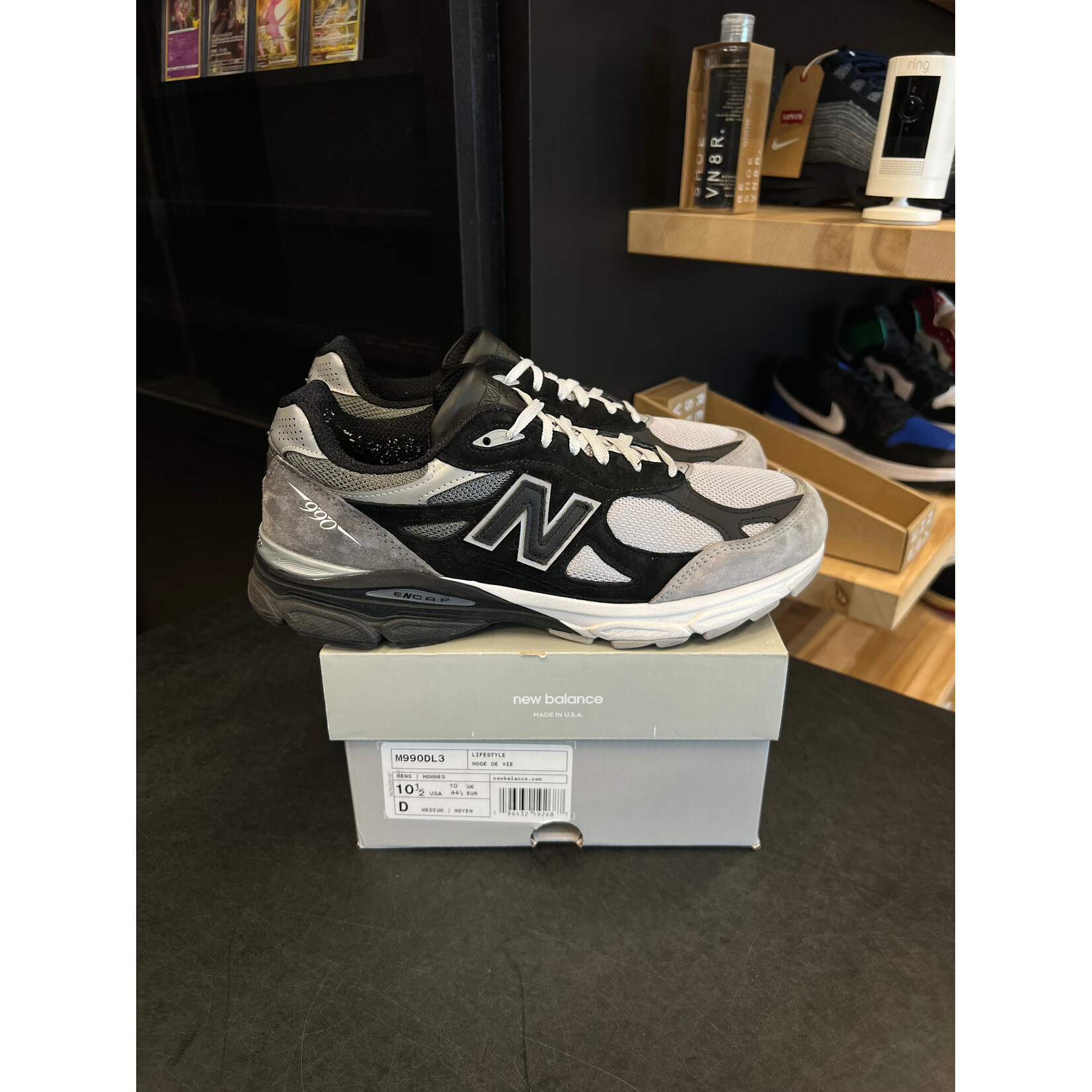 New New Balance 990v3 MiUSA DTLR GR3YSCALE Size 10.5, PREOWNED