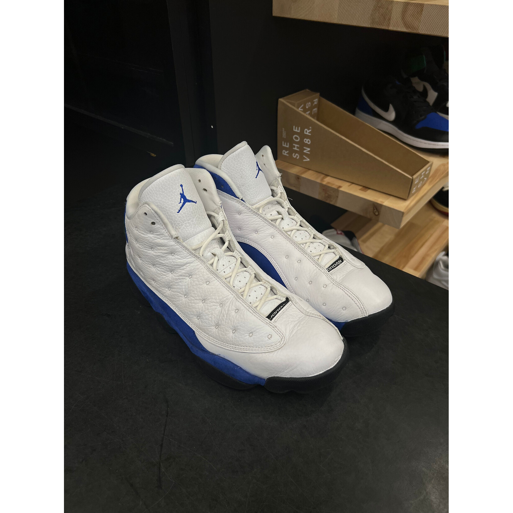 Jordan Jordan 13 Retro White Hyper Royal Black Size 12, PREOWNED
