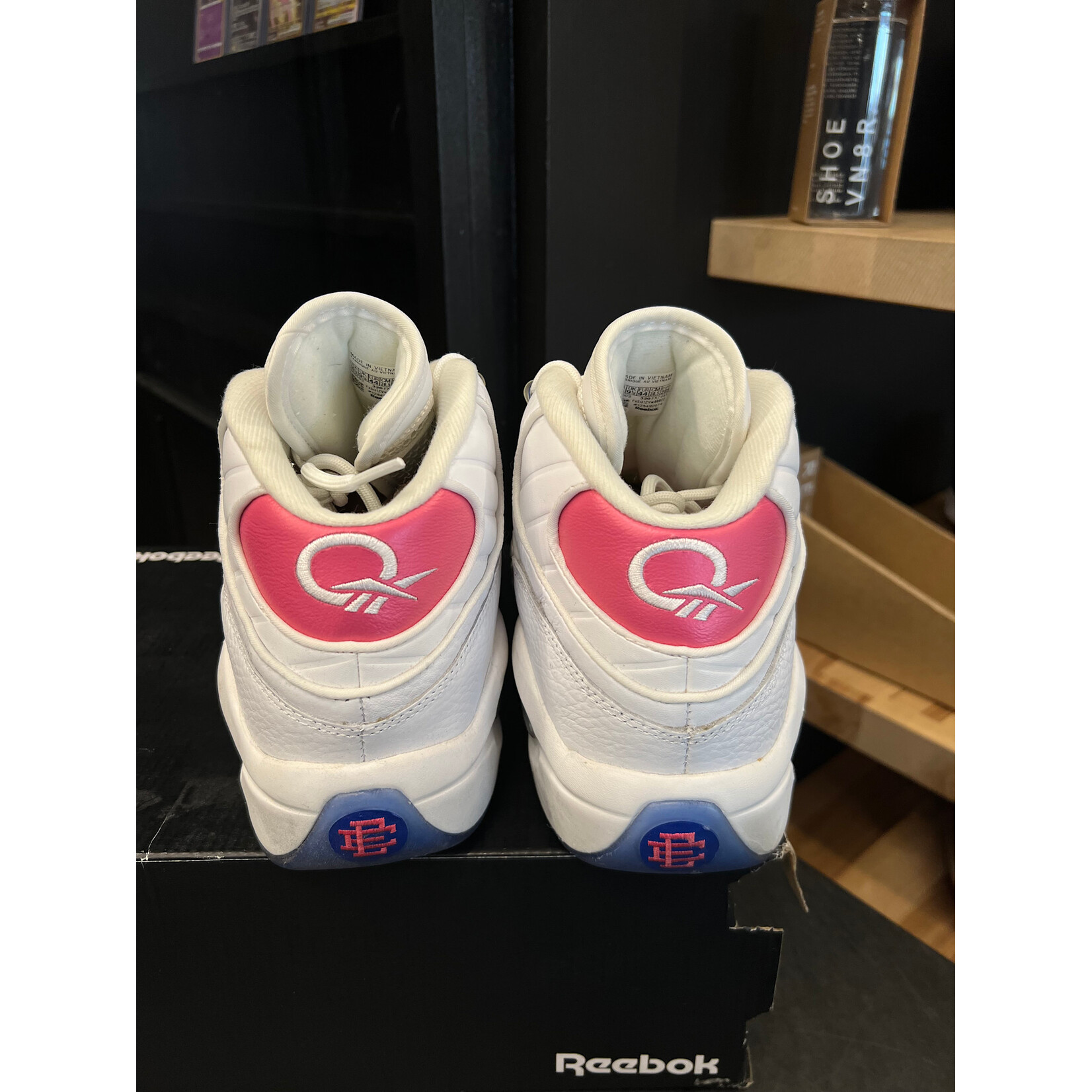 Reebok Reebok Question Mid Eric Emanuel Pink Toe Size 10.5, PREOWNED