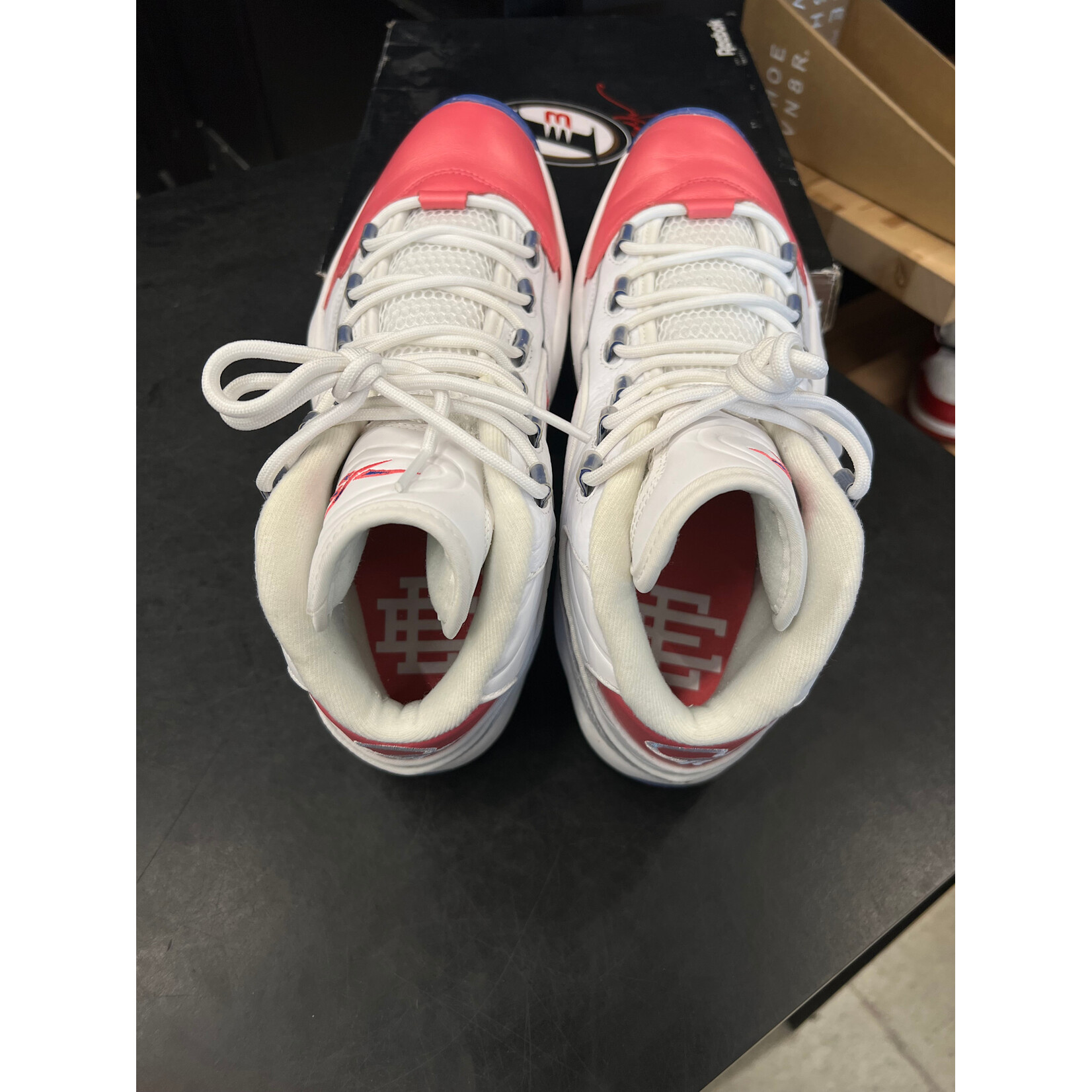 Reebok Reebok Question Mid Eric Emanuel Pink Toe Size 10.5, PREOWNED