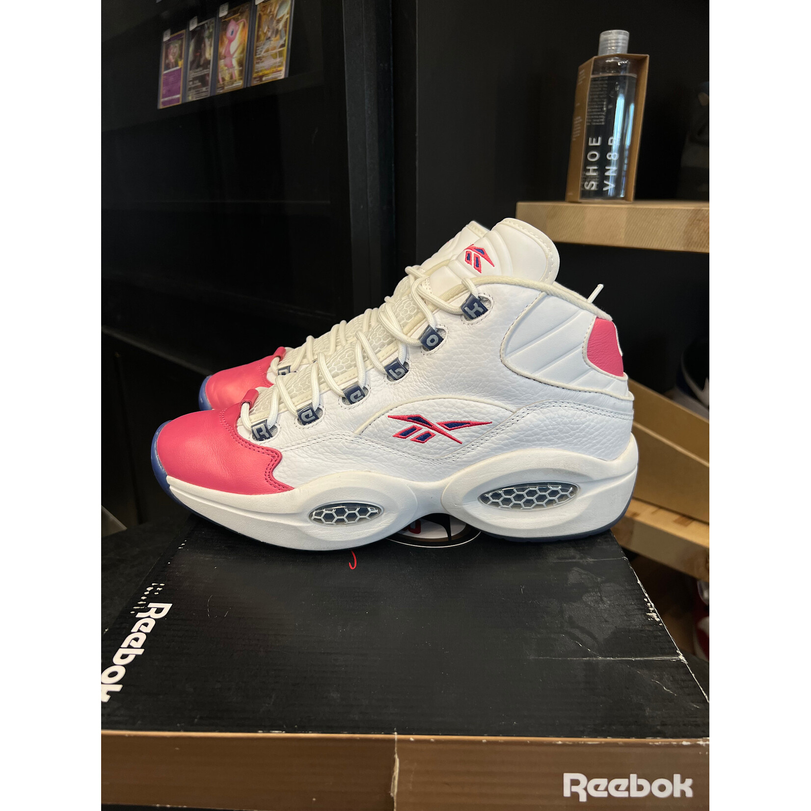 Reebok Reebok Question Mid Eric Emanuel Pink Toe Size 10.5, PREOWNED