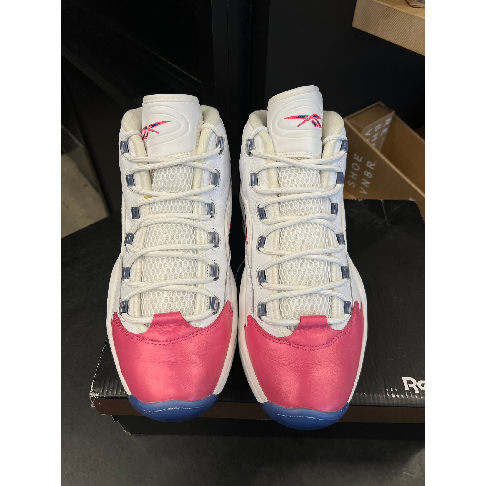 Reebok Reebok Question Mid Eric Emanuel Pink Toe Size 10.5, PREOWNED