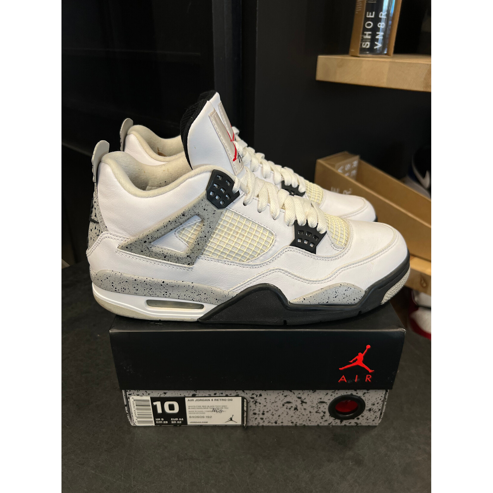 Jordan Jordan 4 Retro White Cement (2016) Size 10, PREOWNED
