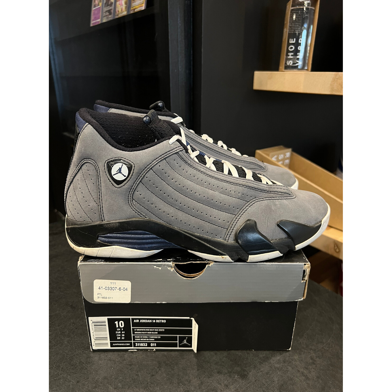 Jordan Jordan 14 Retro Light Graphite (2011) Size 10, PREOWNED