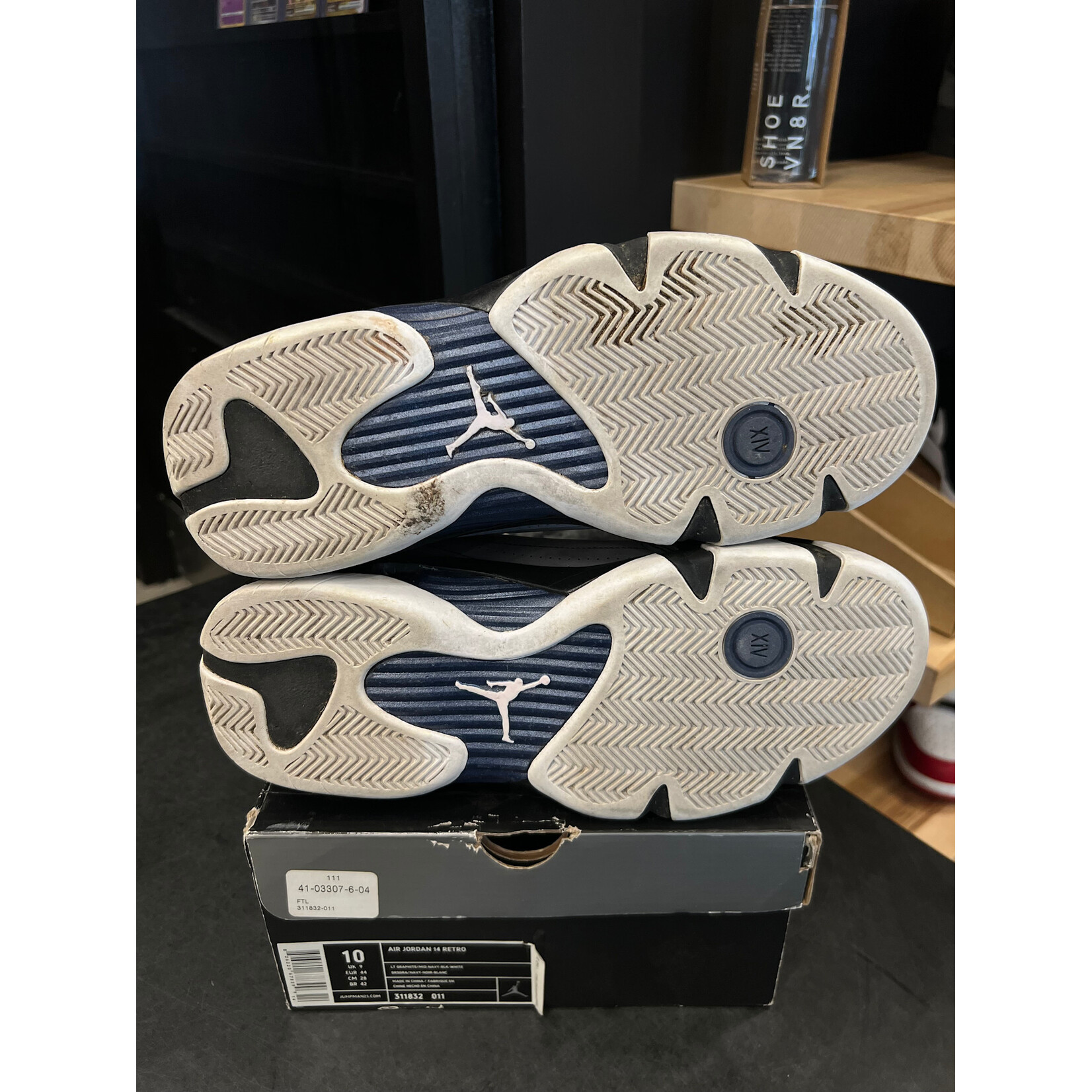 Jordan Jordan 14 Retro Light Graphite (2011) Size 10, PREOWNED