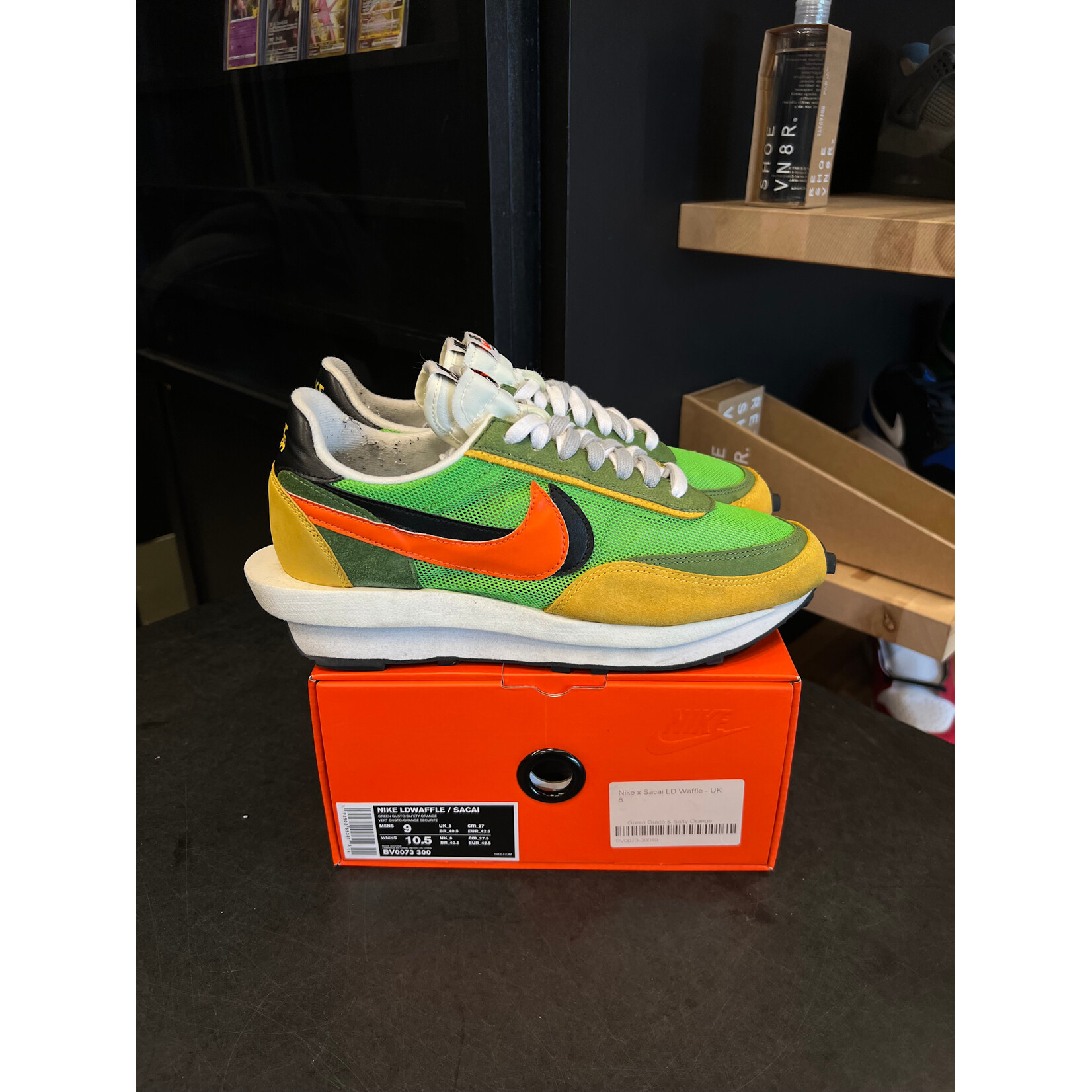 Nike Nike LD Waffle sacai Green Gusto Size 9, PREOWNED