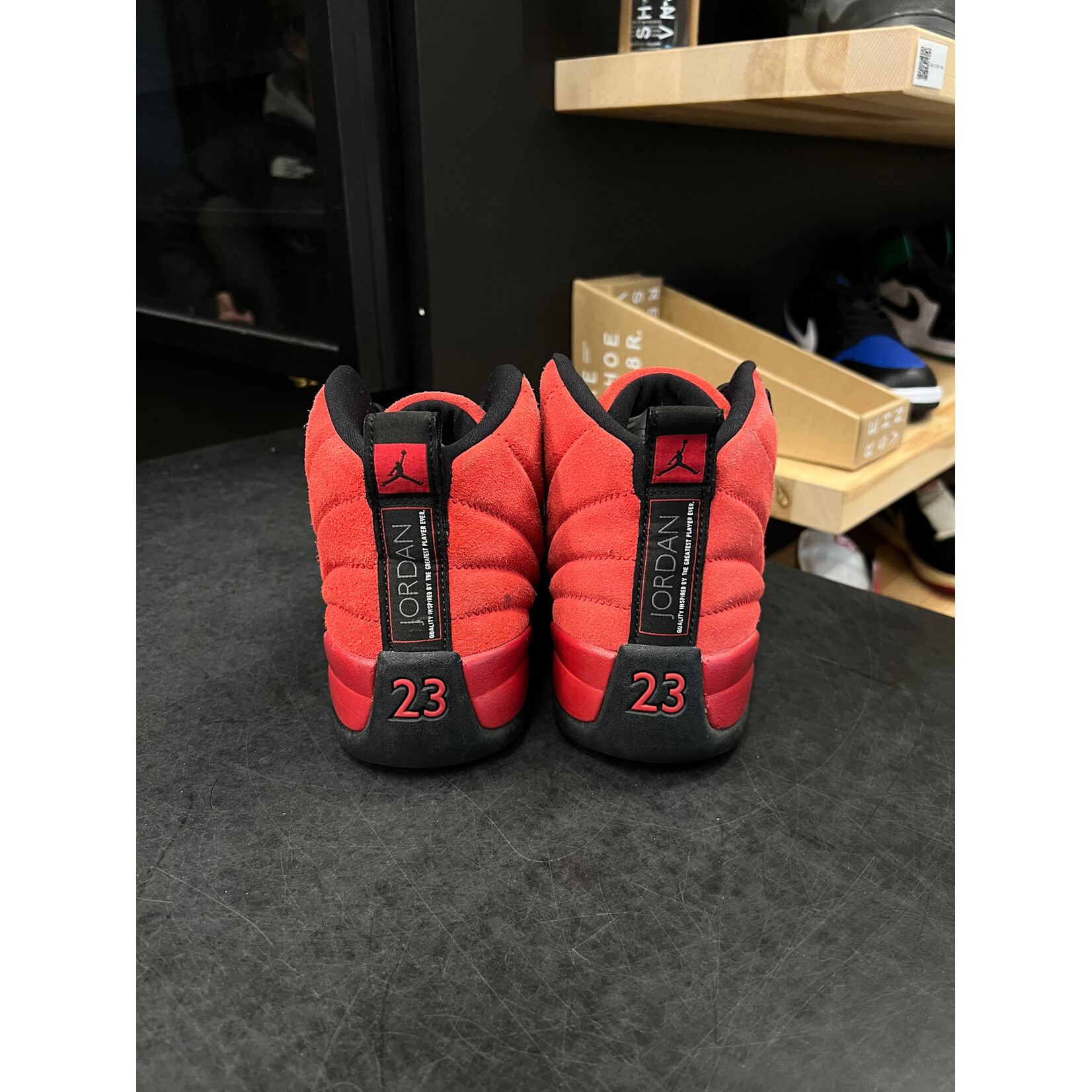 Jordan Jordan 12 Retro Reverse Flu Game Size 8, PREOWNED