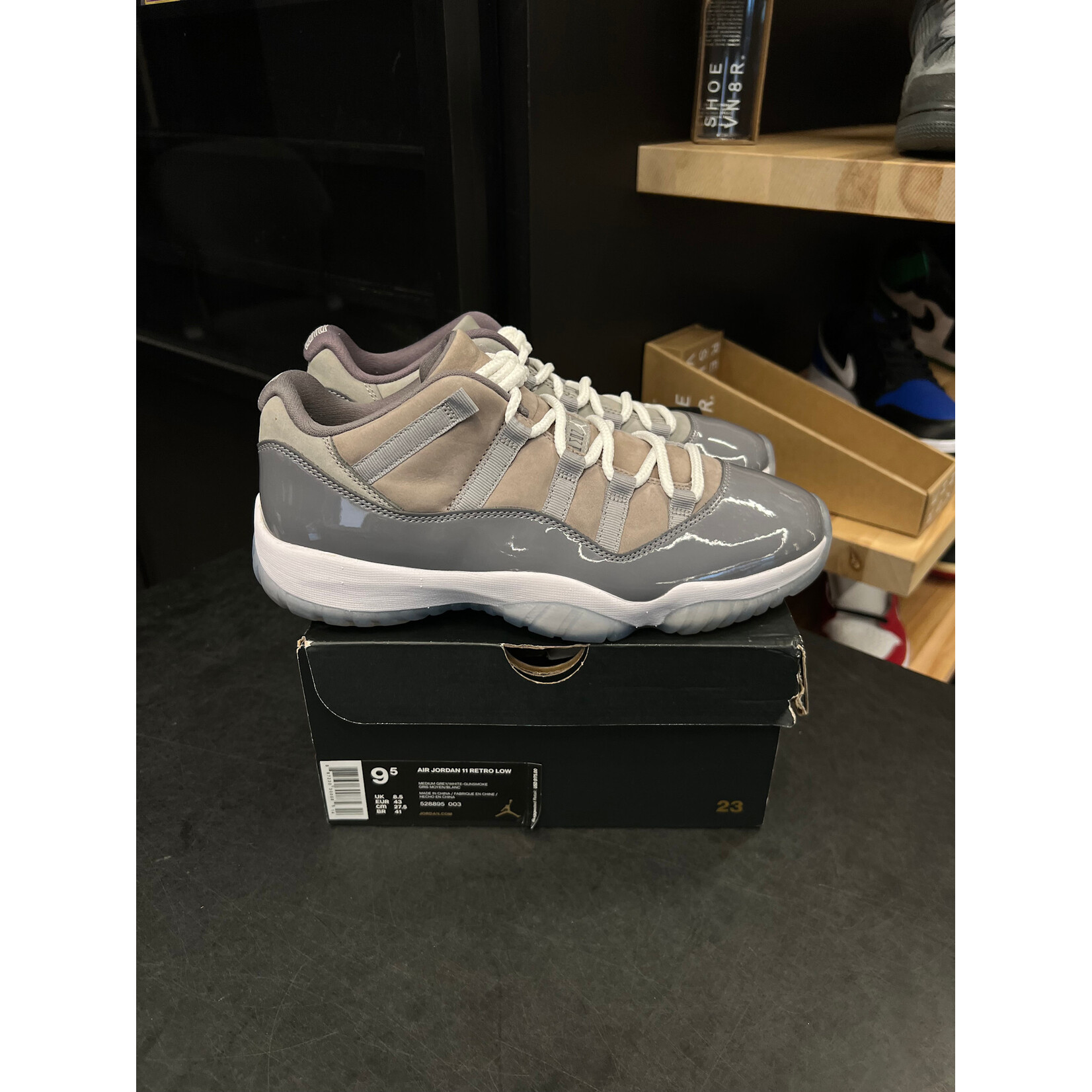 Jordan Jordan 11 Retro Low Cool Grey Size 9.5, PREOWNED