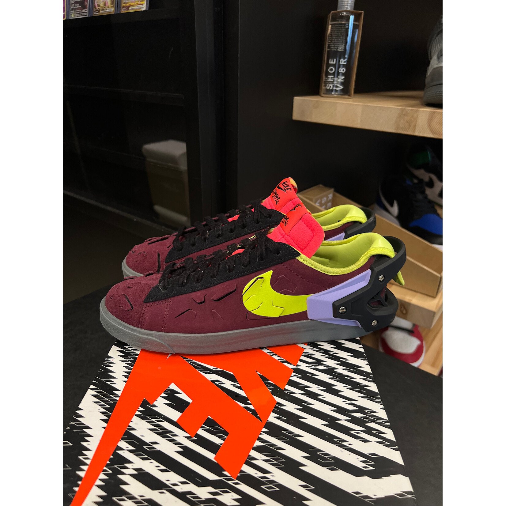 Nike Nike Blazer Low Acronym Night Maroon Size 8, PREOWNED