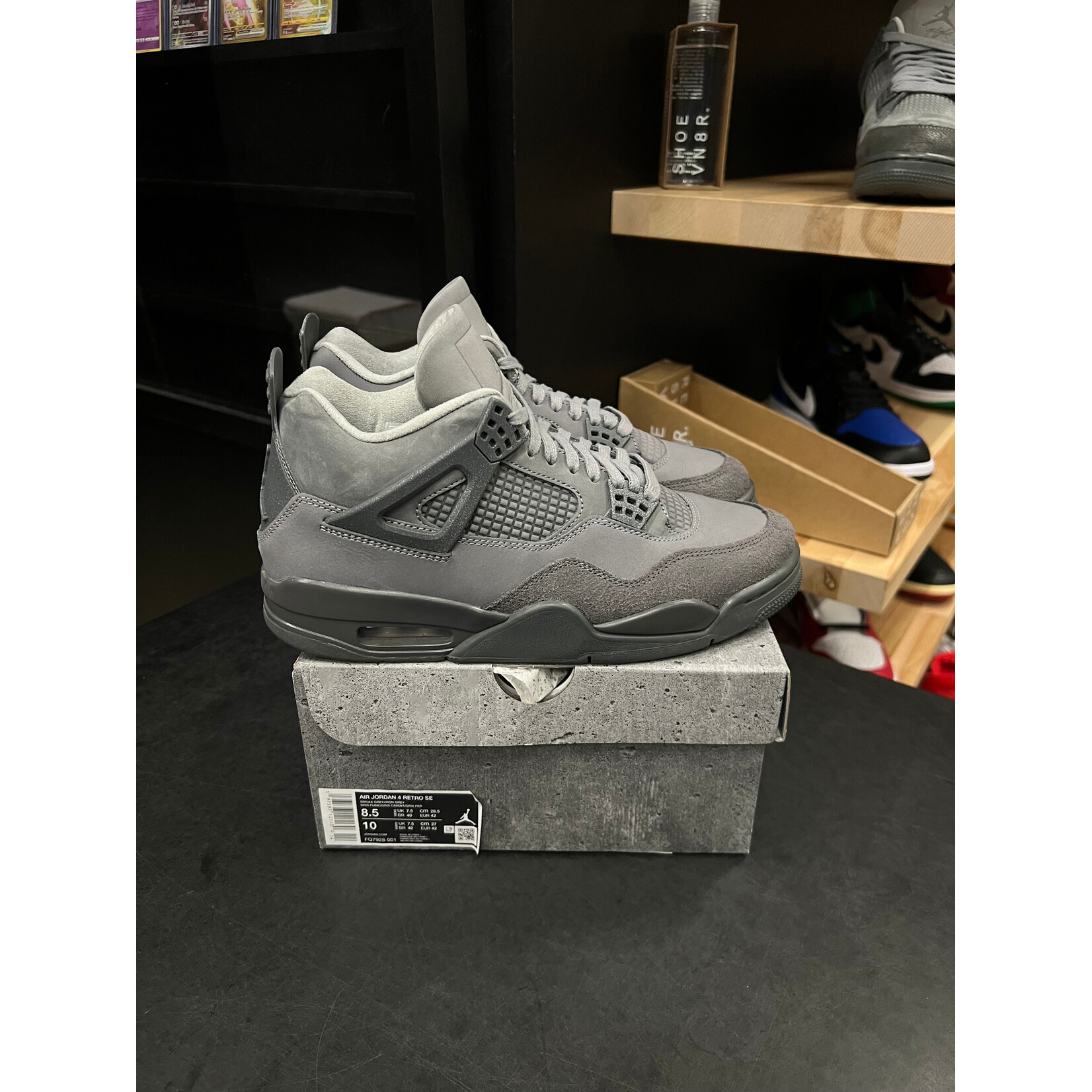 Jordan Jordan 4 Retro SE Paris Olympics Wet Cement Size 8.5, PREOWNED