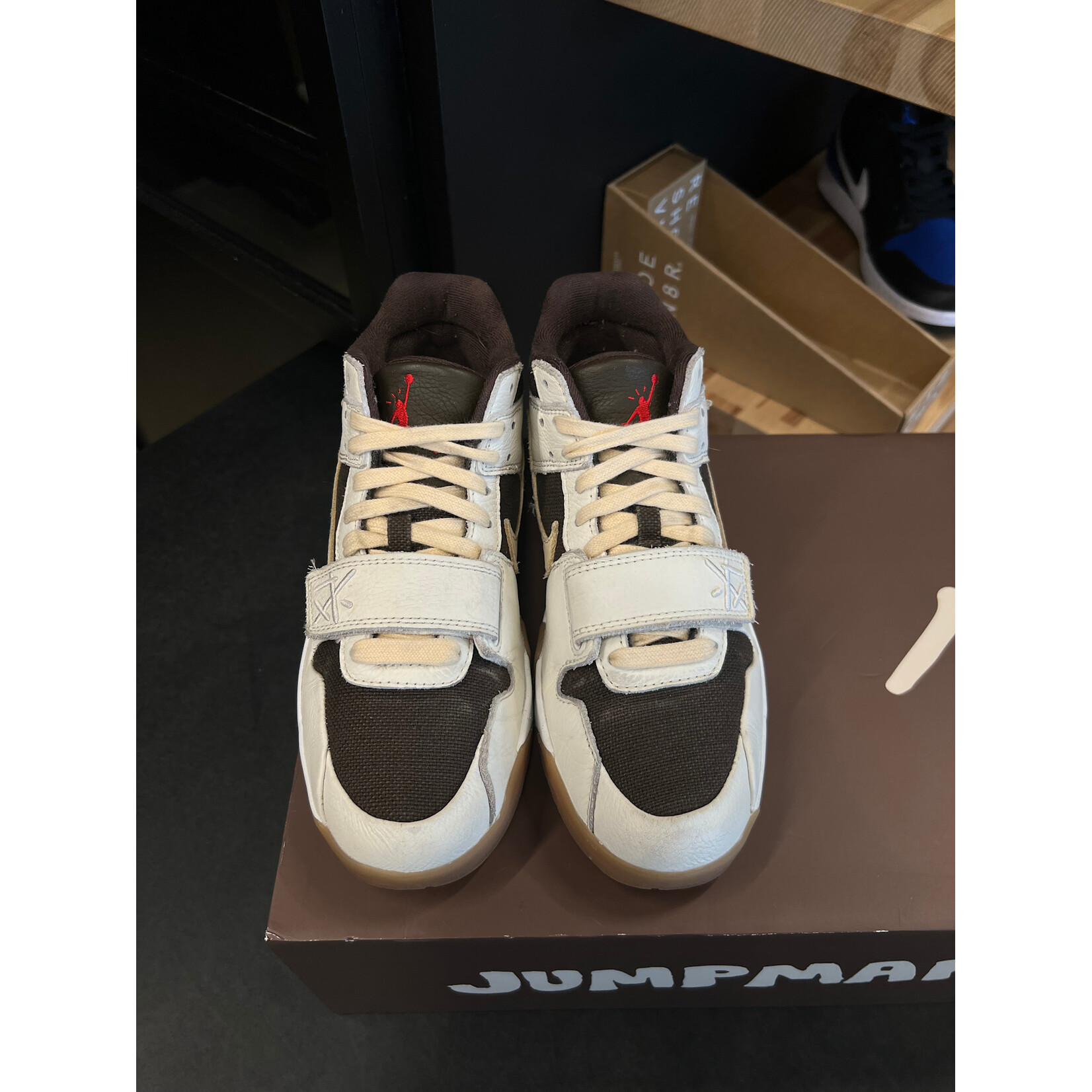 Jordan Jordan Jumpman Jack TR Travis Scott Sail Size 8, PREOWNED