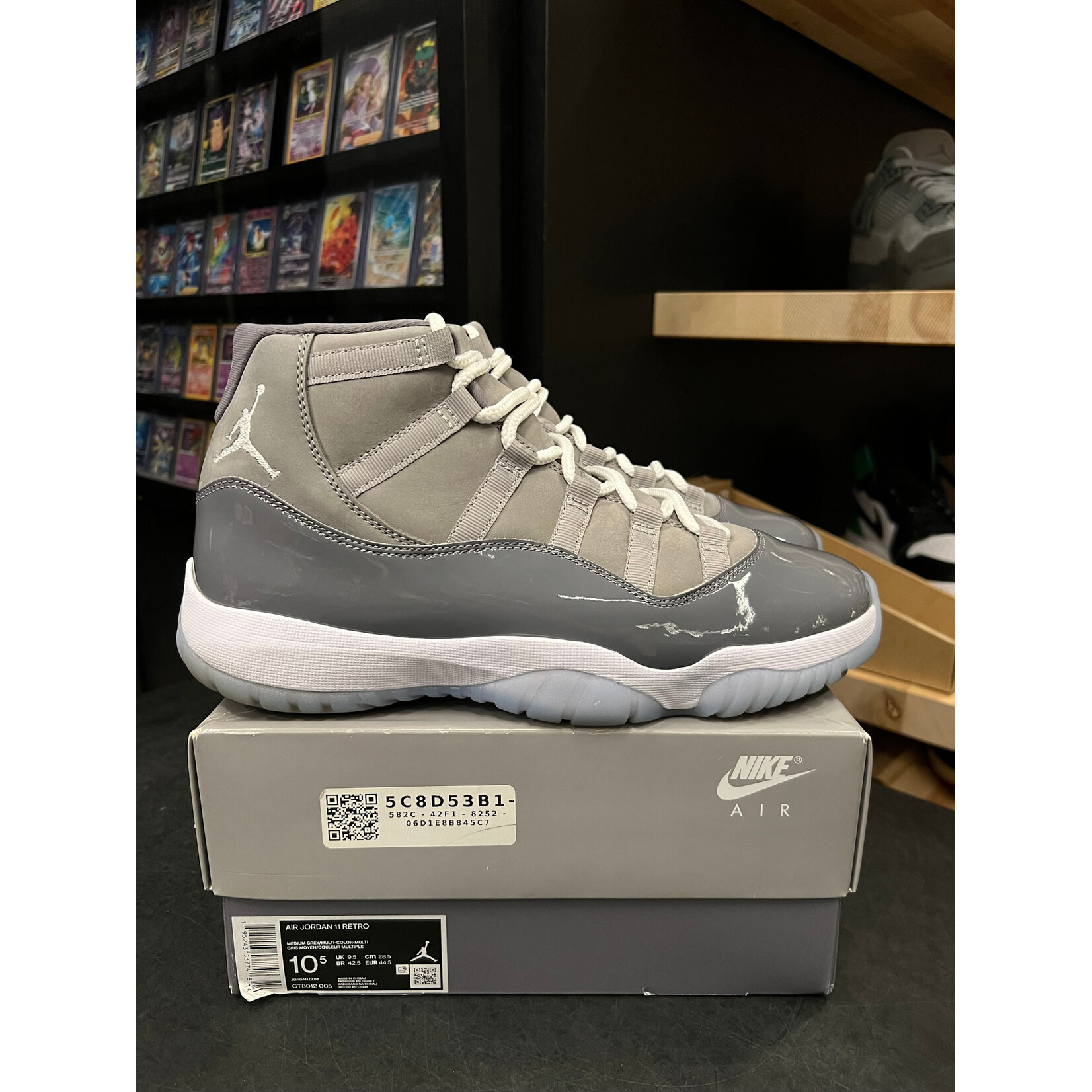 Jordan Jordan 11 Retro Cool Grey (2021) Size 10.5, PREOWNED