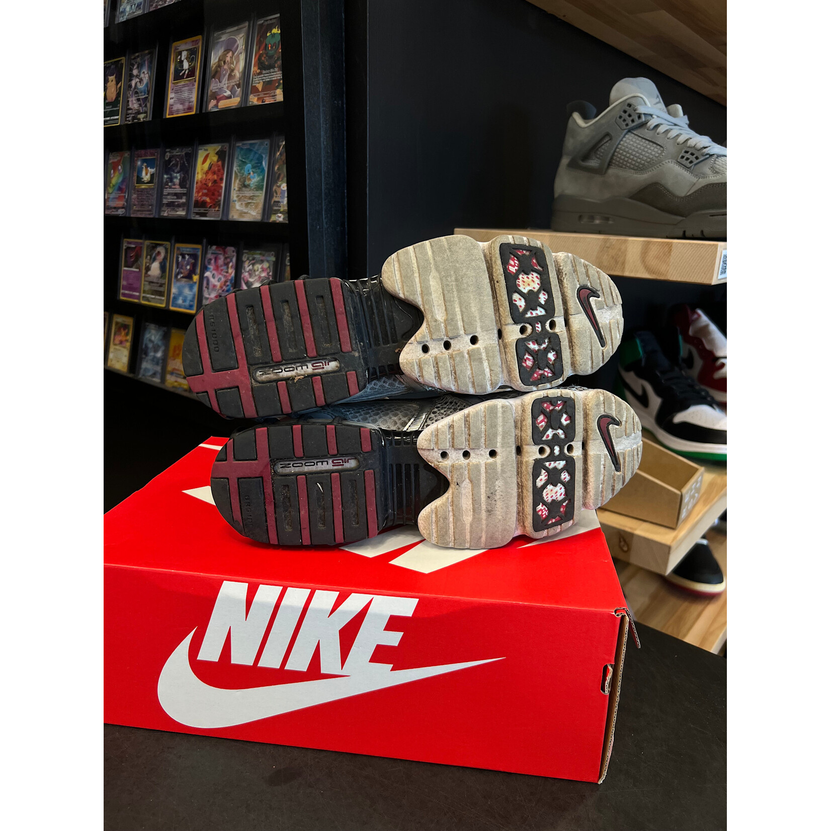 Nike Nike Air Zoom Spiridon Cage 2 Metallic Silver Size 8, PREOWNED