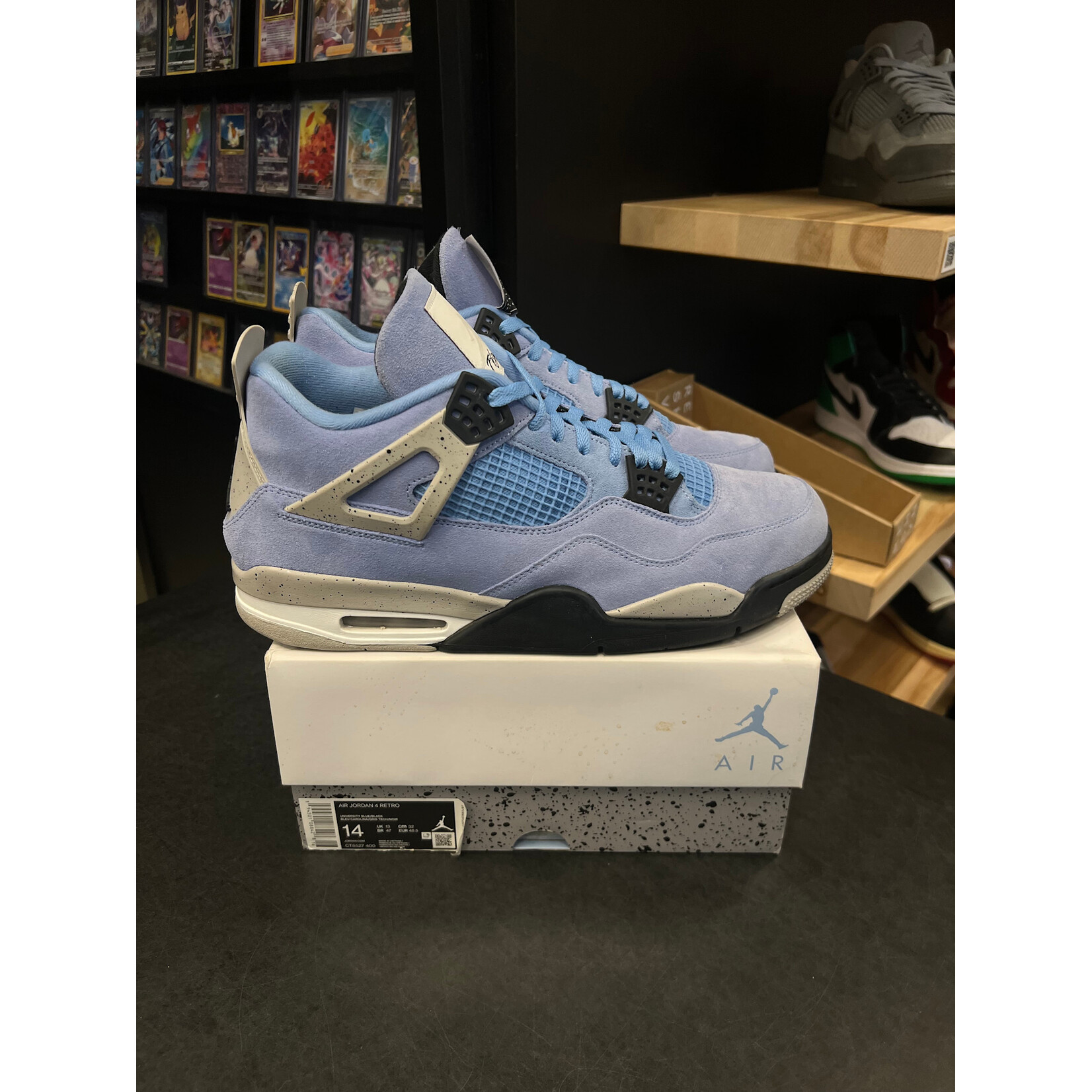 Jordan Jordan 4 Retro University Blue Size 14, PREOWNED