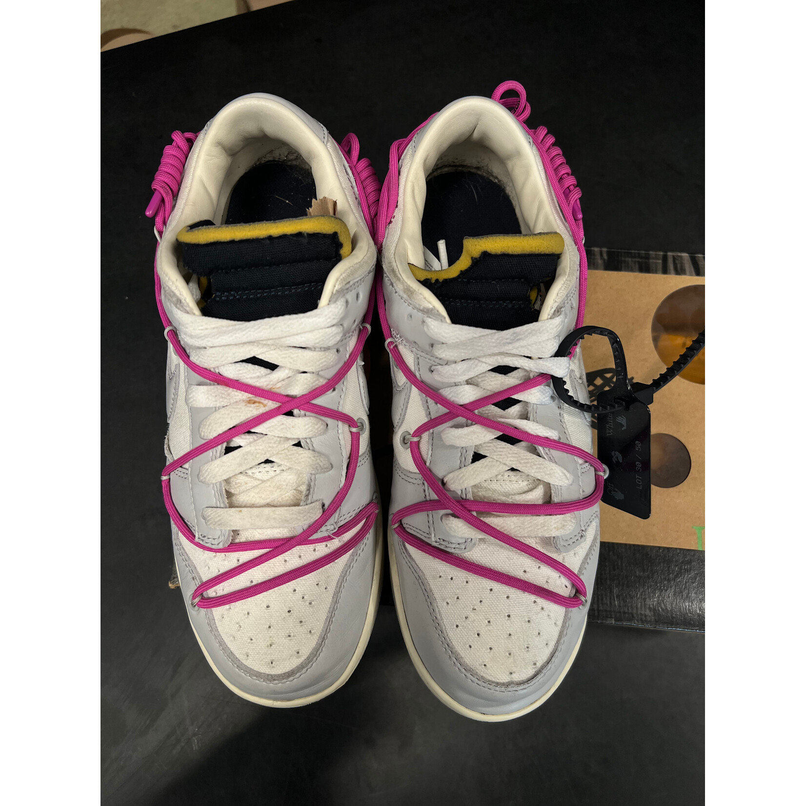 Nike Nike Dunk Low Off-White Lot 30 Size 8.5, PREOWNED