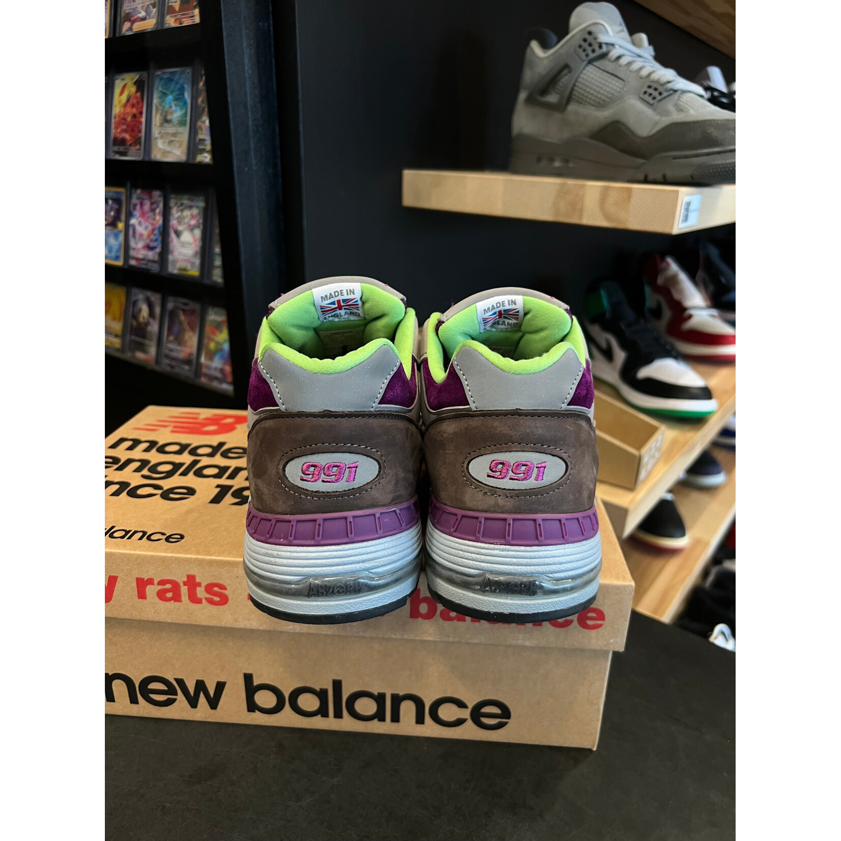 New New Balance 991 Stray Rats Brown Size 10, PREOWNED