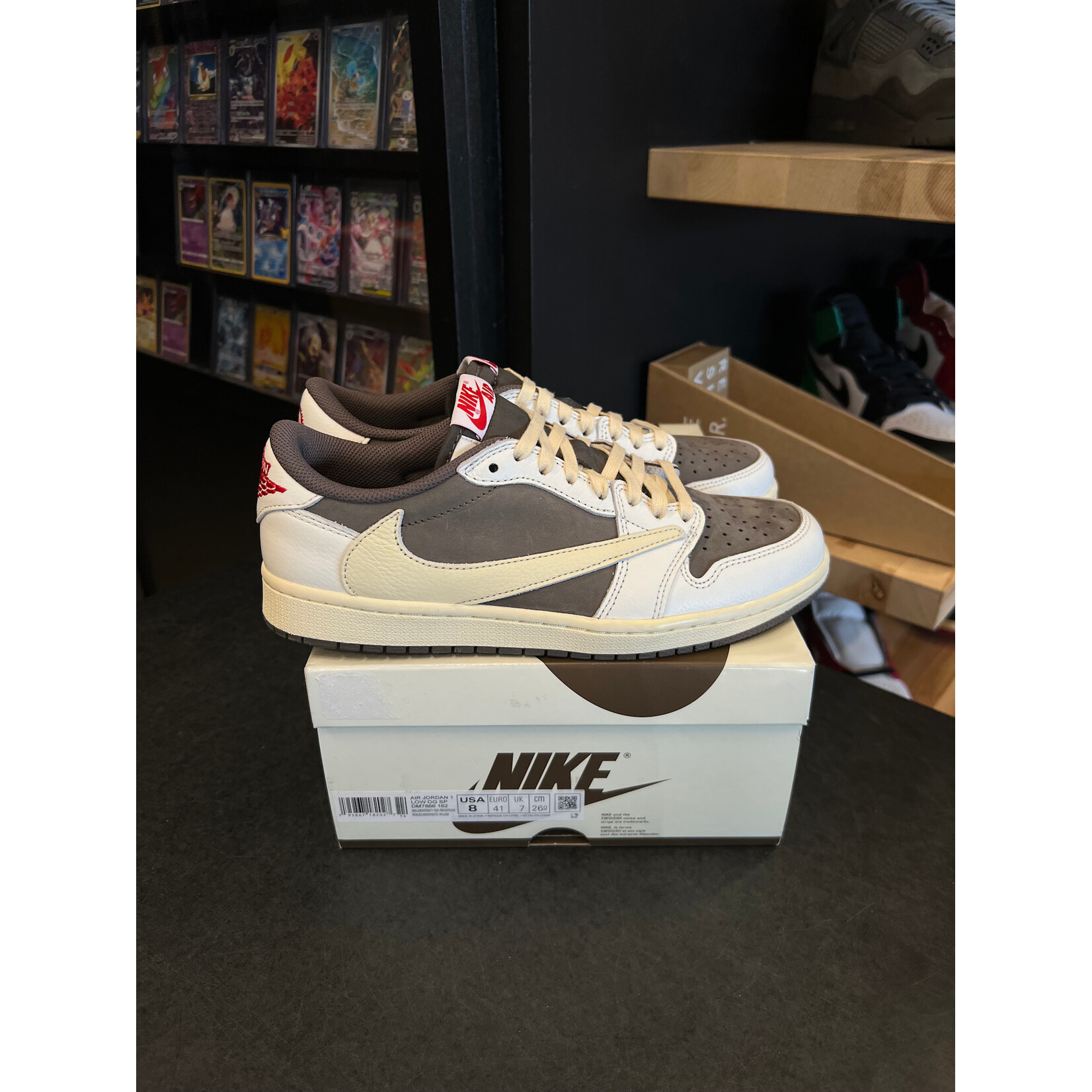 Jordan Jordan 1 Retro Low OG SP Travis Scott Reverse Mocha Size 8, PREOWNED