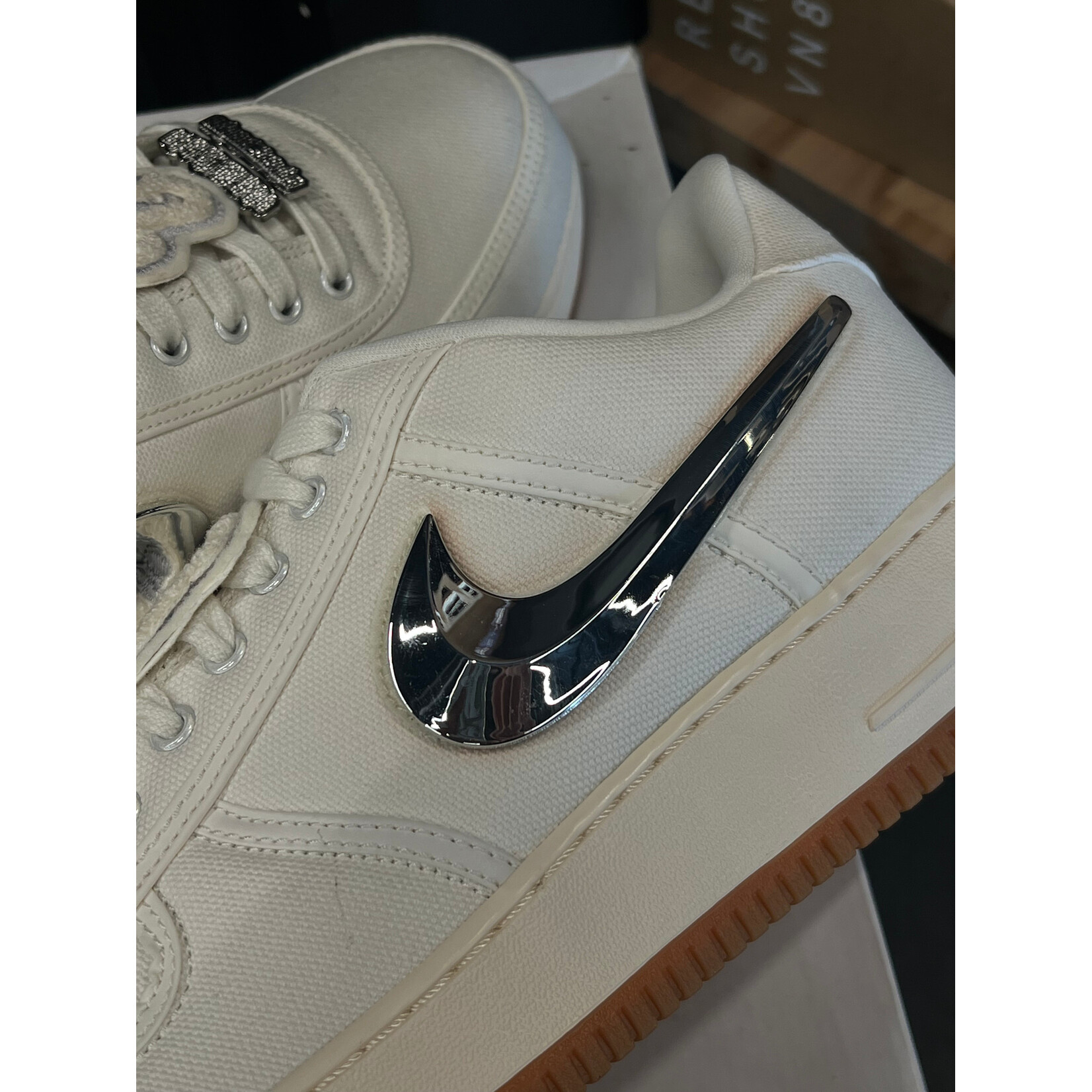 Nike Nike Air Force 1 Low Travis Scott Sail Size 13, DS BRAND NEW