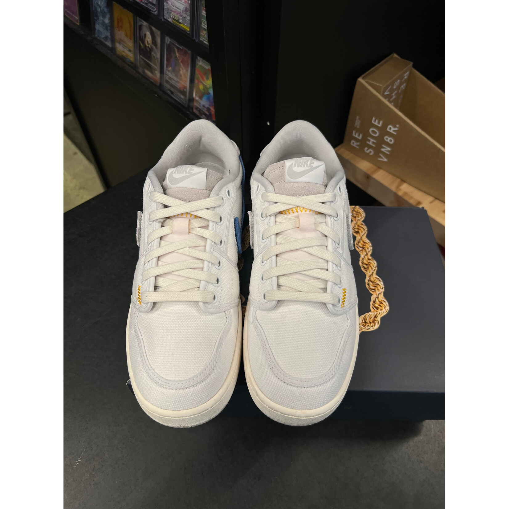 Jordan Jordan 1 Retro AJKO Low SP Union White Canvas Size 8, PREOWNED