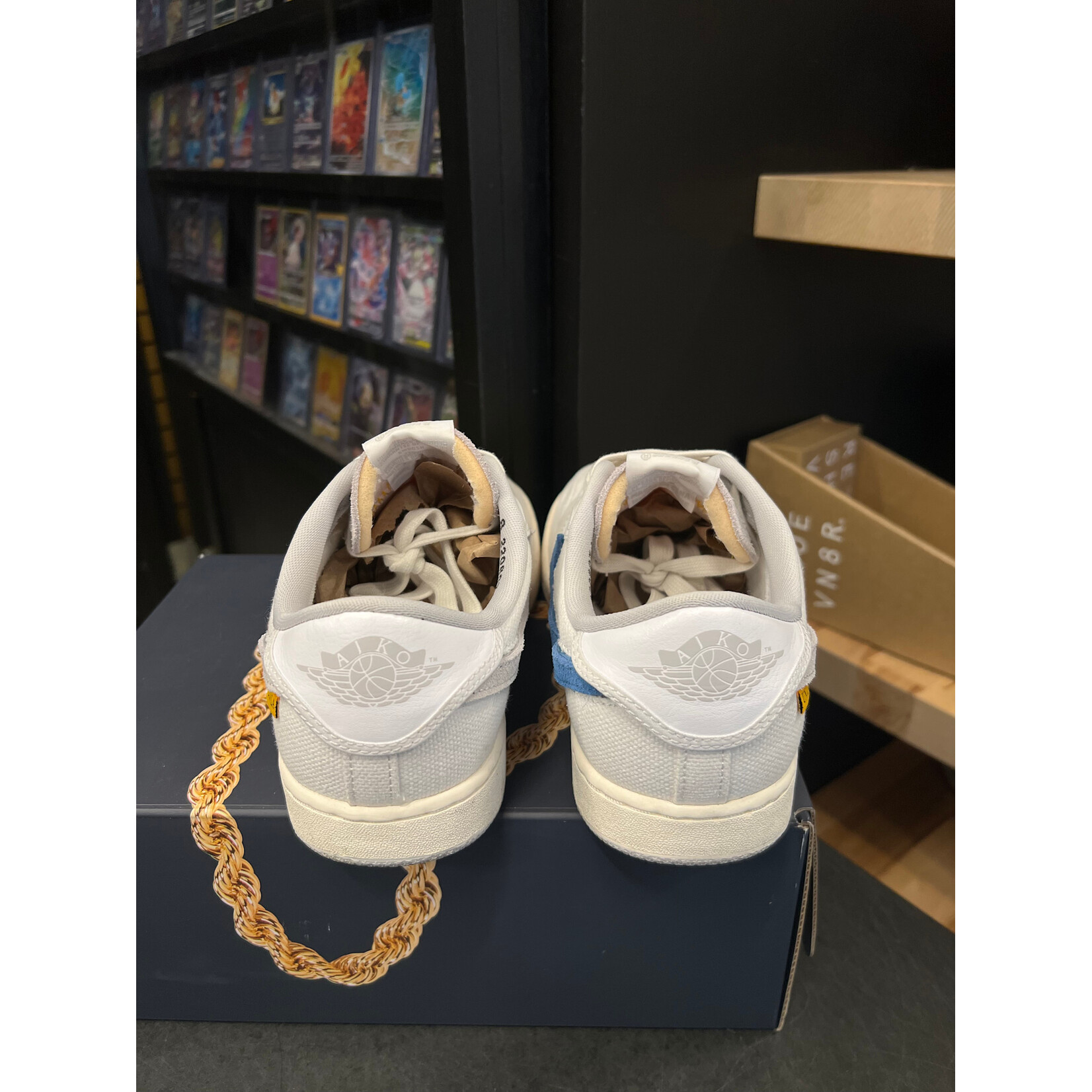 Jordan Jordan 1 Retro AJKO Low SP Union White Canvas Size 8, PREOWNED