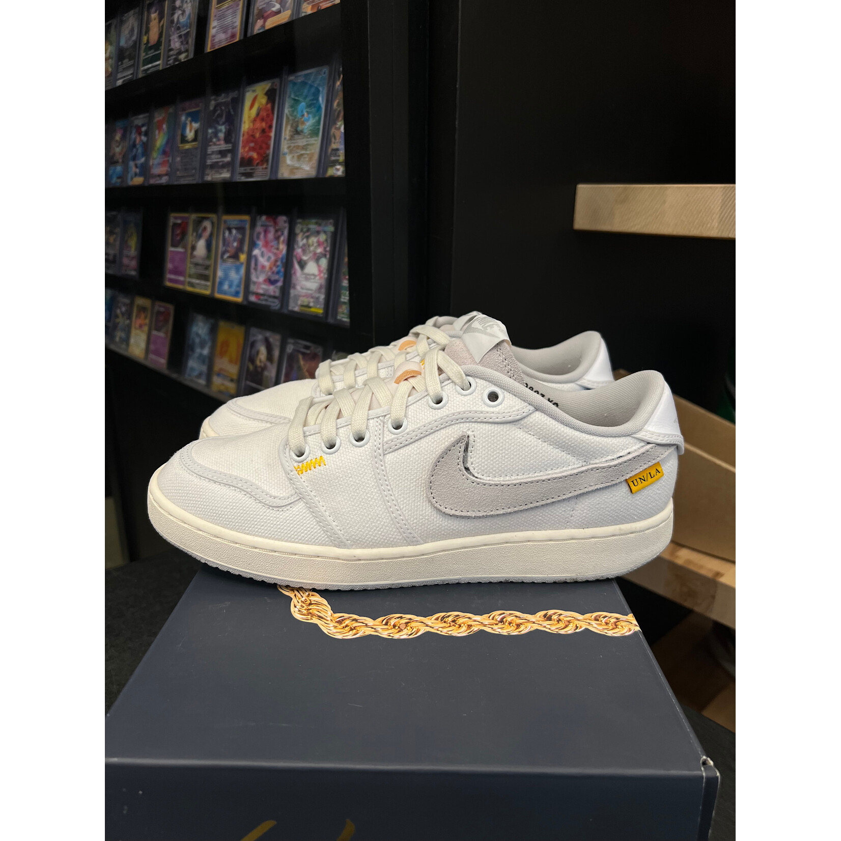 Jordan Jordan 1 Retro AJKO Low SP Union White Canvas Size 8, PREOWNED