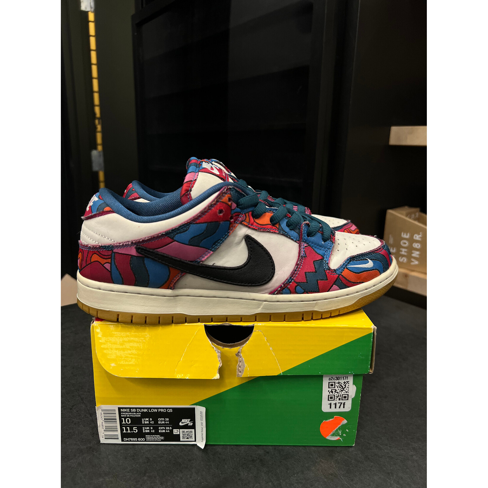Nike Nike SB Dunk Low Pro Parra Abstract Art (2021) Size 10, PREOWNED