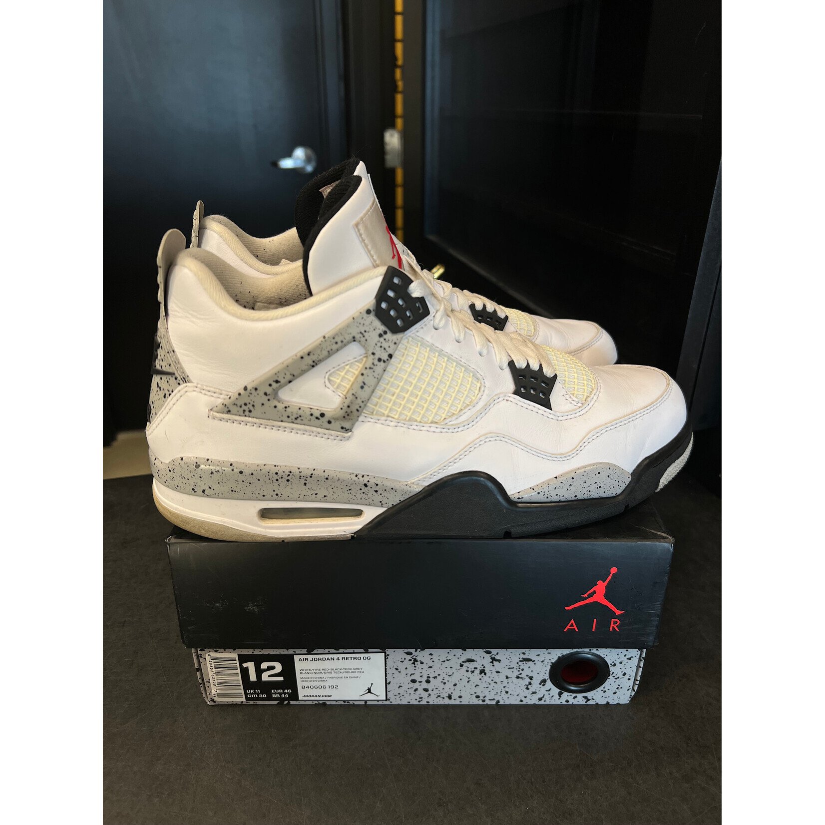 Jordan Jordan 4 Retro White Cement (2016) Size 12, PREOWNED