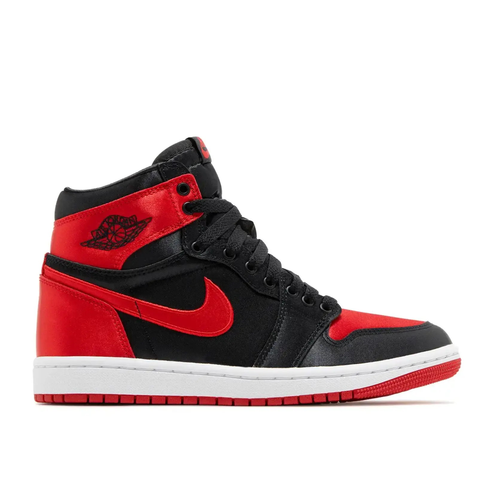 Jordan Jordan 1 Retro High OG Satin Bred (Women's) Size 10.5W, DS BRAND NEW