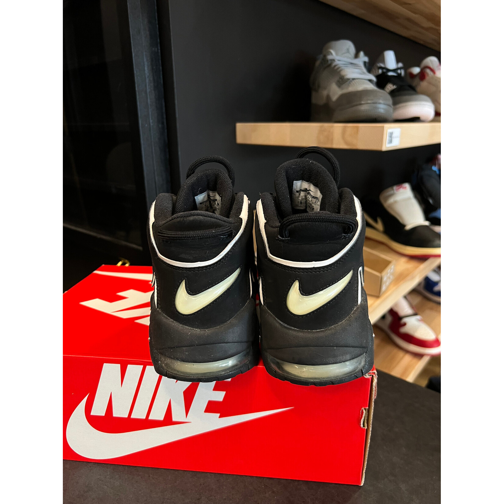 Nike Nike Air More Uptempo Black White Size 9, PREOWNED