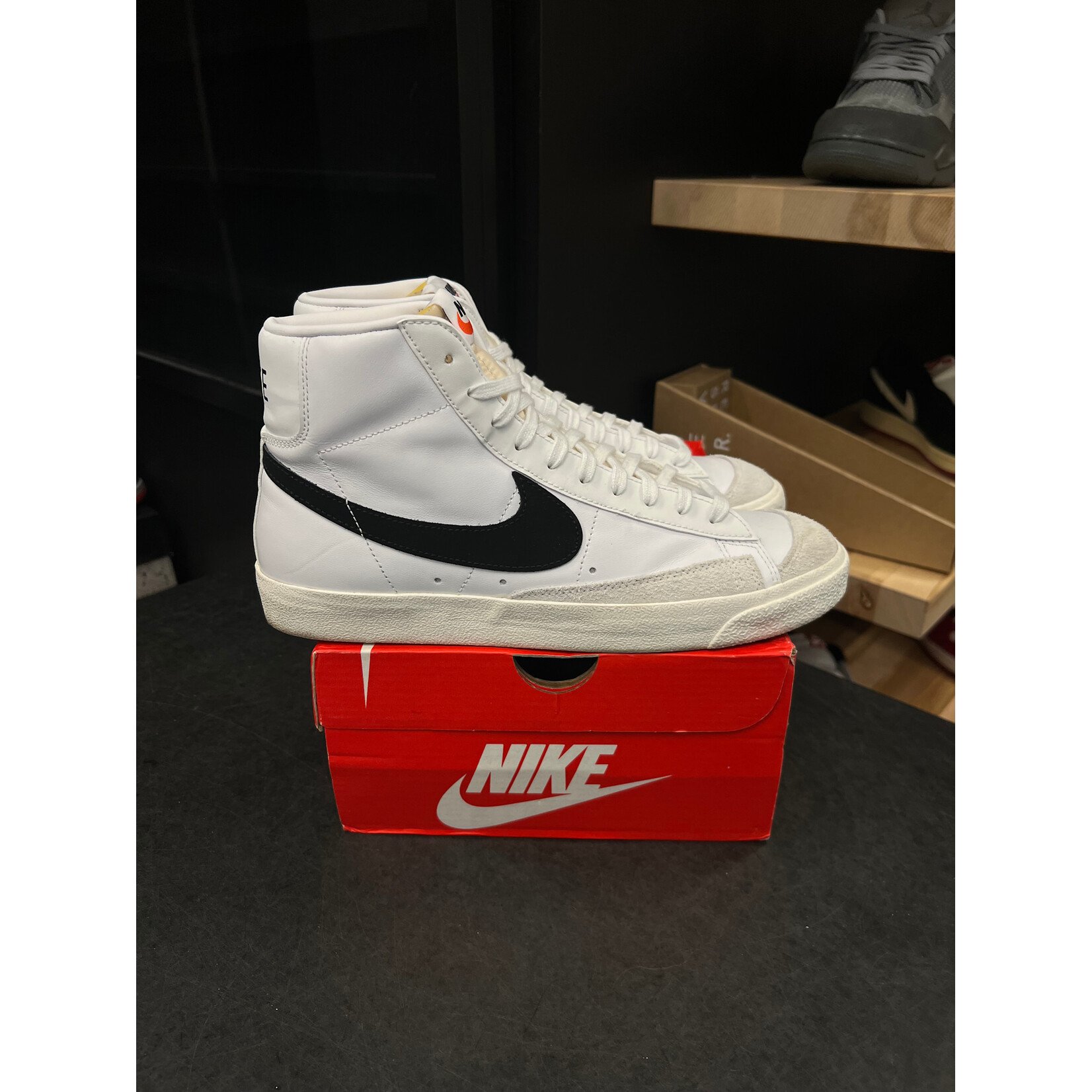 Nike Nike Blazer Mid 77 Vintage White Black Size 10.5, PREOWNED