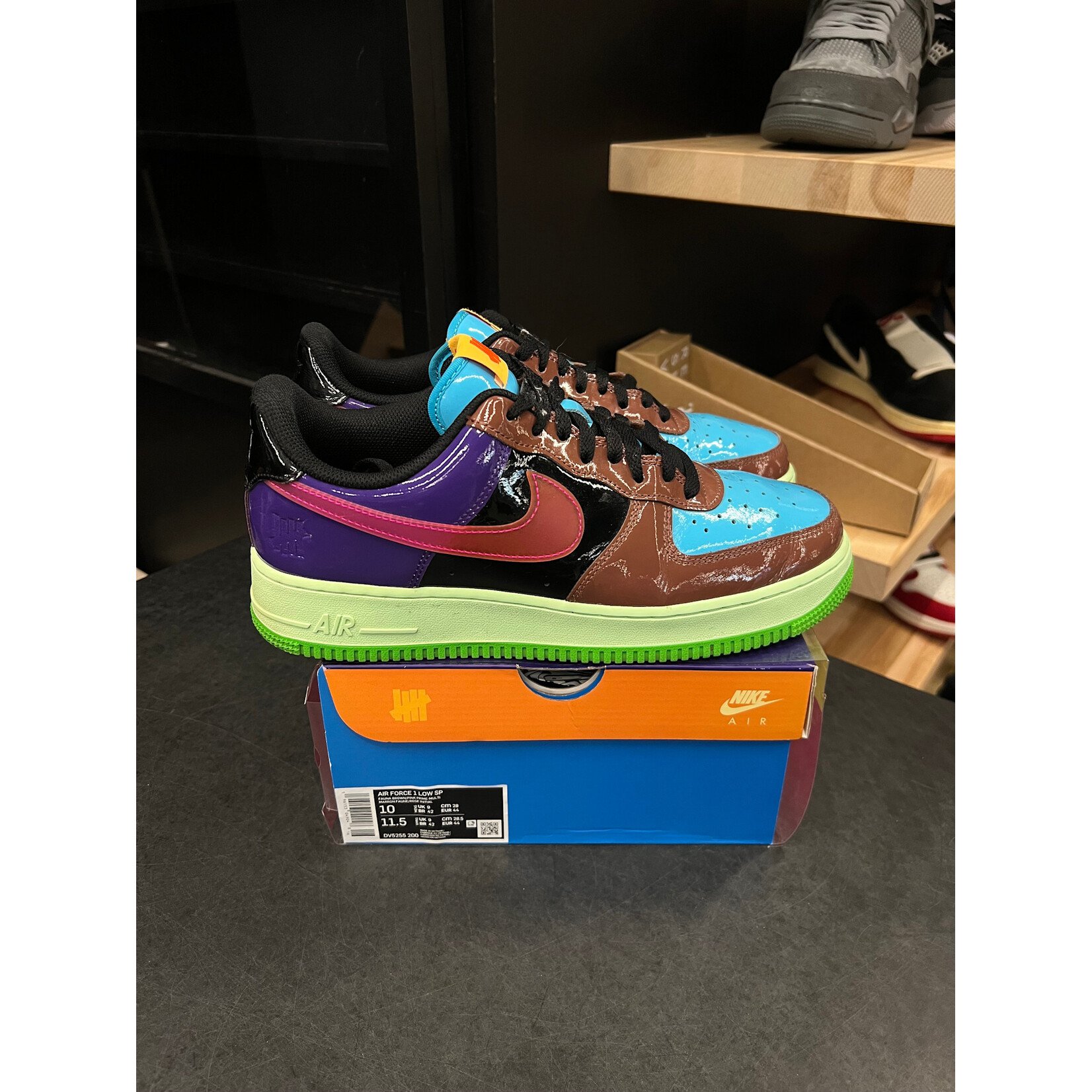 Nike Nike Air Force 1 Low SP Undefeated Multi-Patent Pink Prime Size 10, PREOWNED