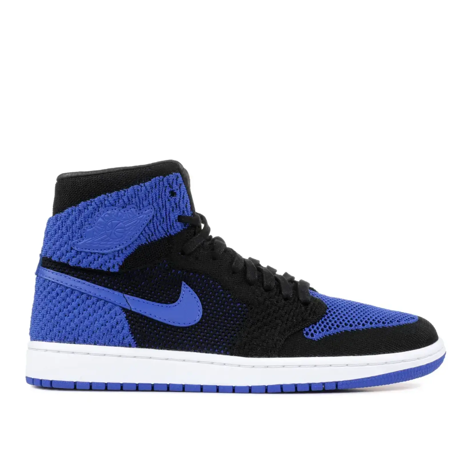 Jordan Jordan 1 Retro High Flyknit Royal Size 10, DS BRAND NEW DAMAGED BOX