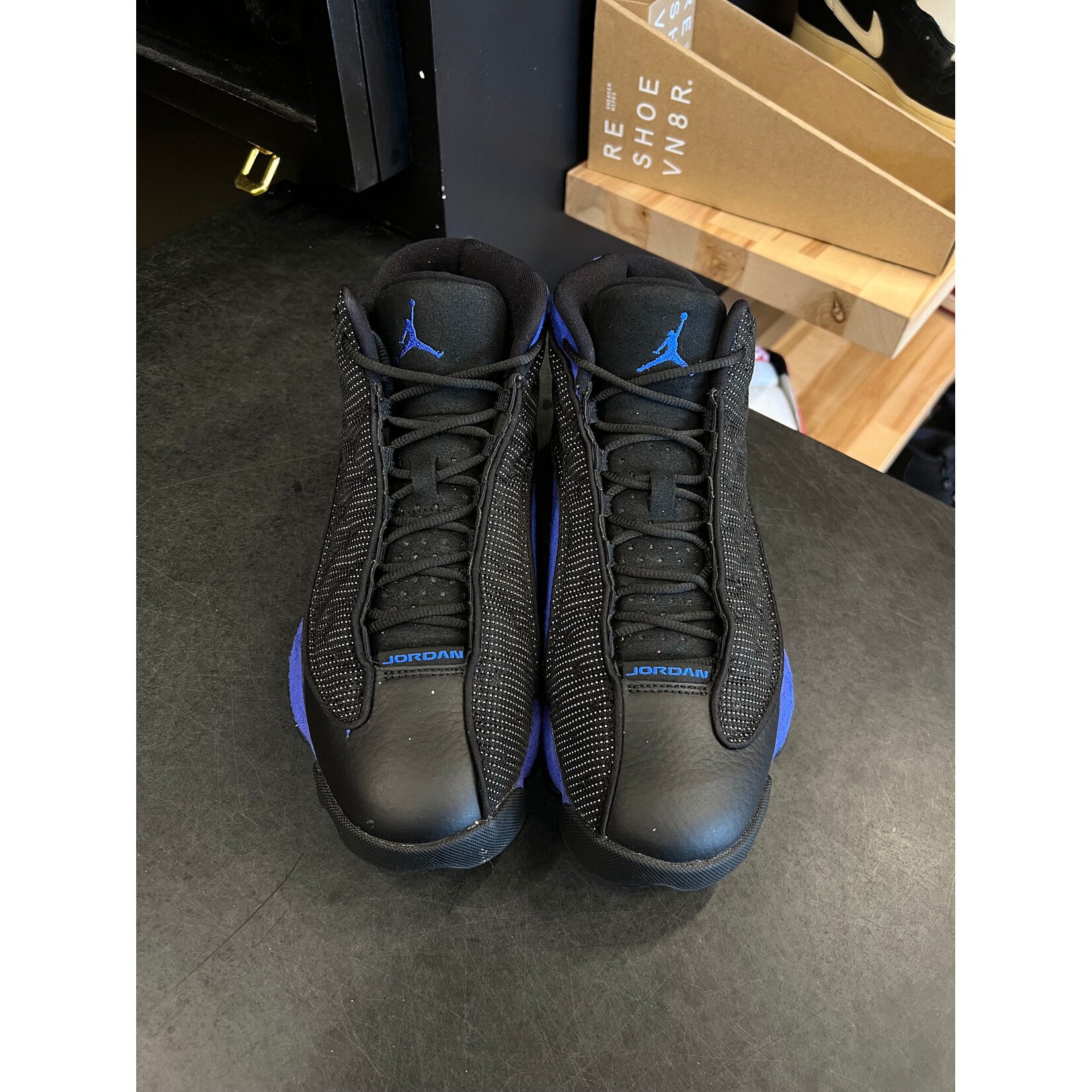 Jordan Jordan 13 Retro Black Hyper Royal Size 8.5, PREOWNED