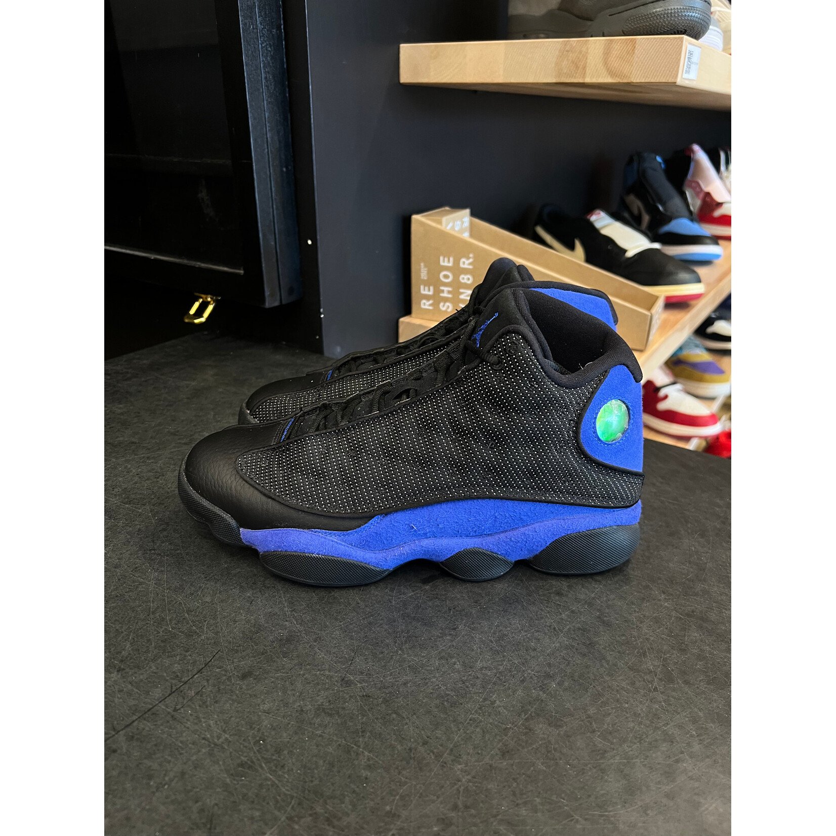Jordan Jordan 13 Retro Black Hyper Royal Size 8.5, PREOWNED
