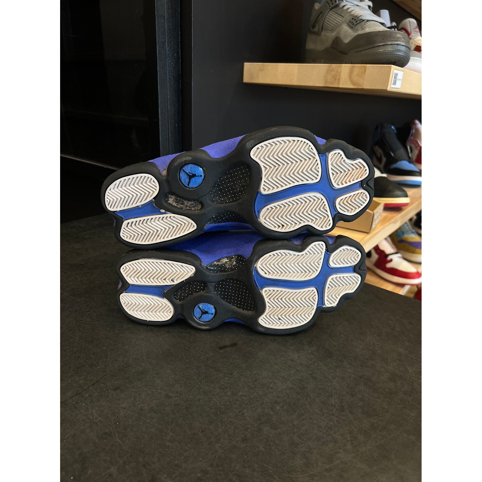 Jordan Jordan 13 Retro Black Hyper Royal Size 8.5, PREOWNED